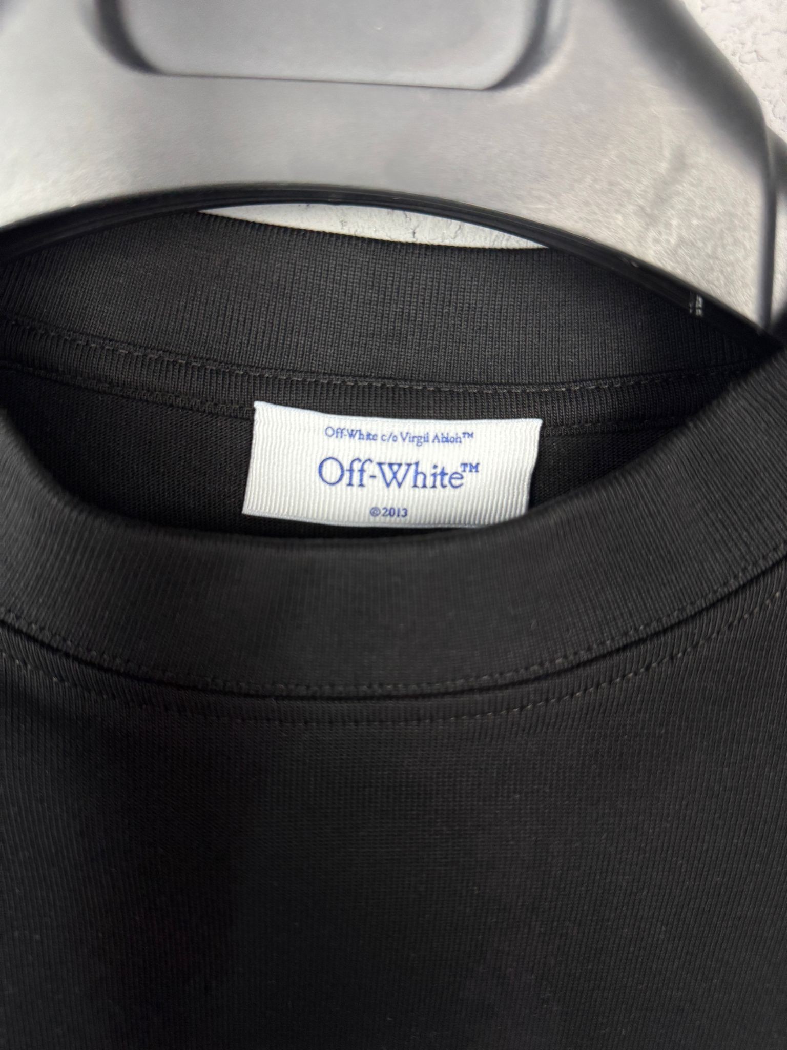O-W New Season Luxury Top Quality T.Arrow White&Black T-shirt