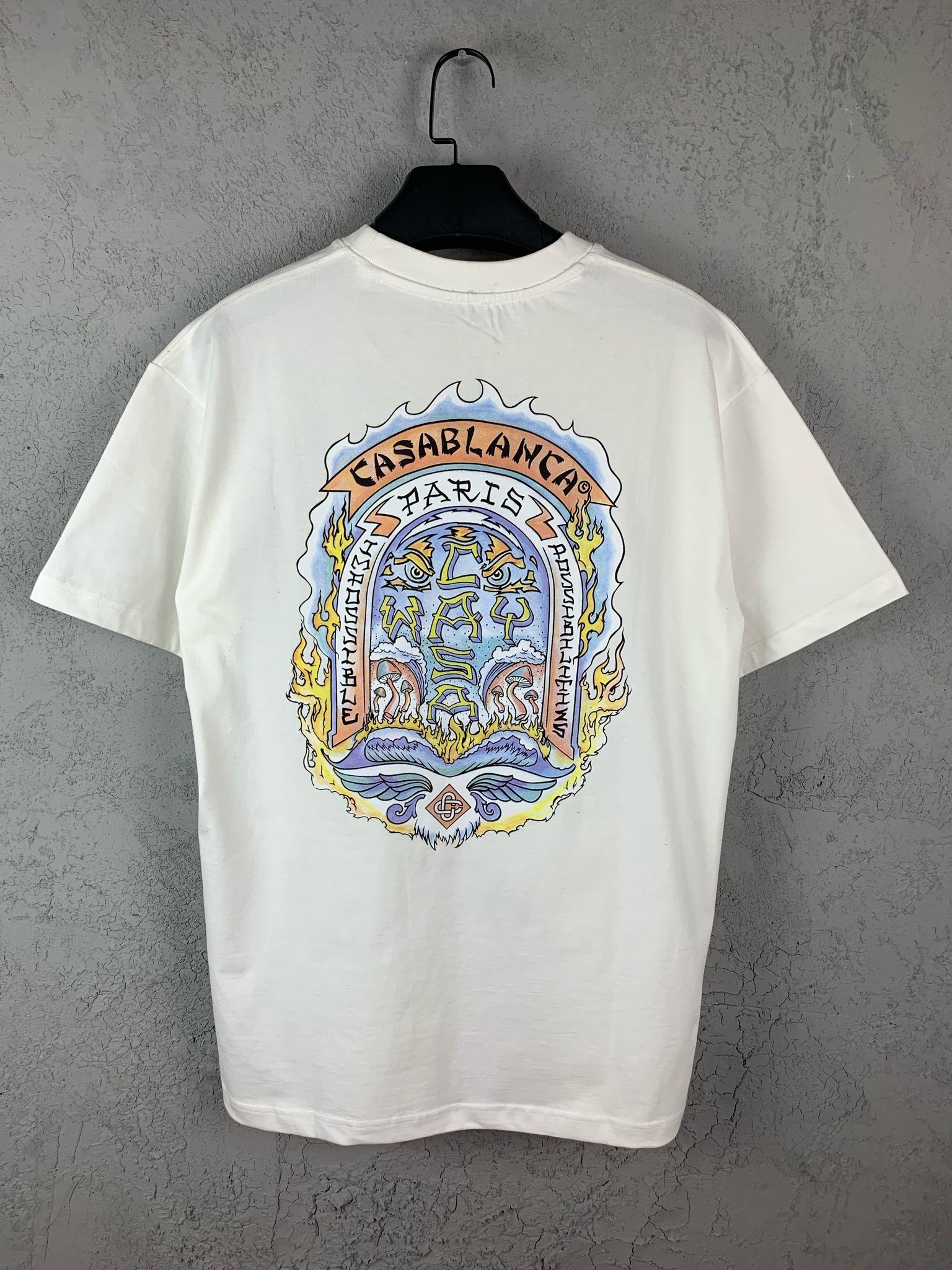 CB Luxury Printed Black & White & Blue T-shirt