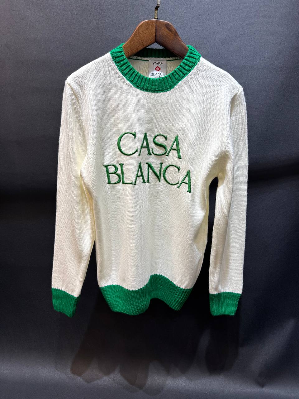 CB Luxury Embroidered Knitwear - White