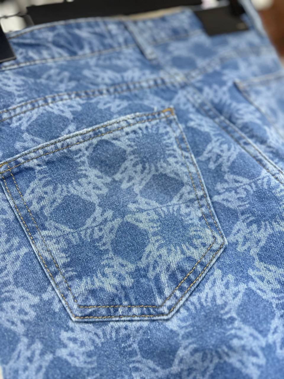 A Luxury Logo Print Baggy Jeans