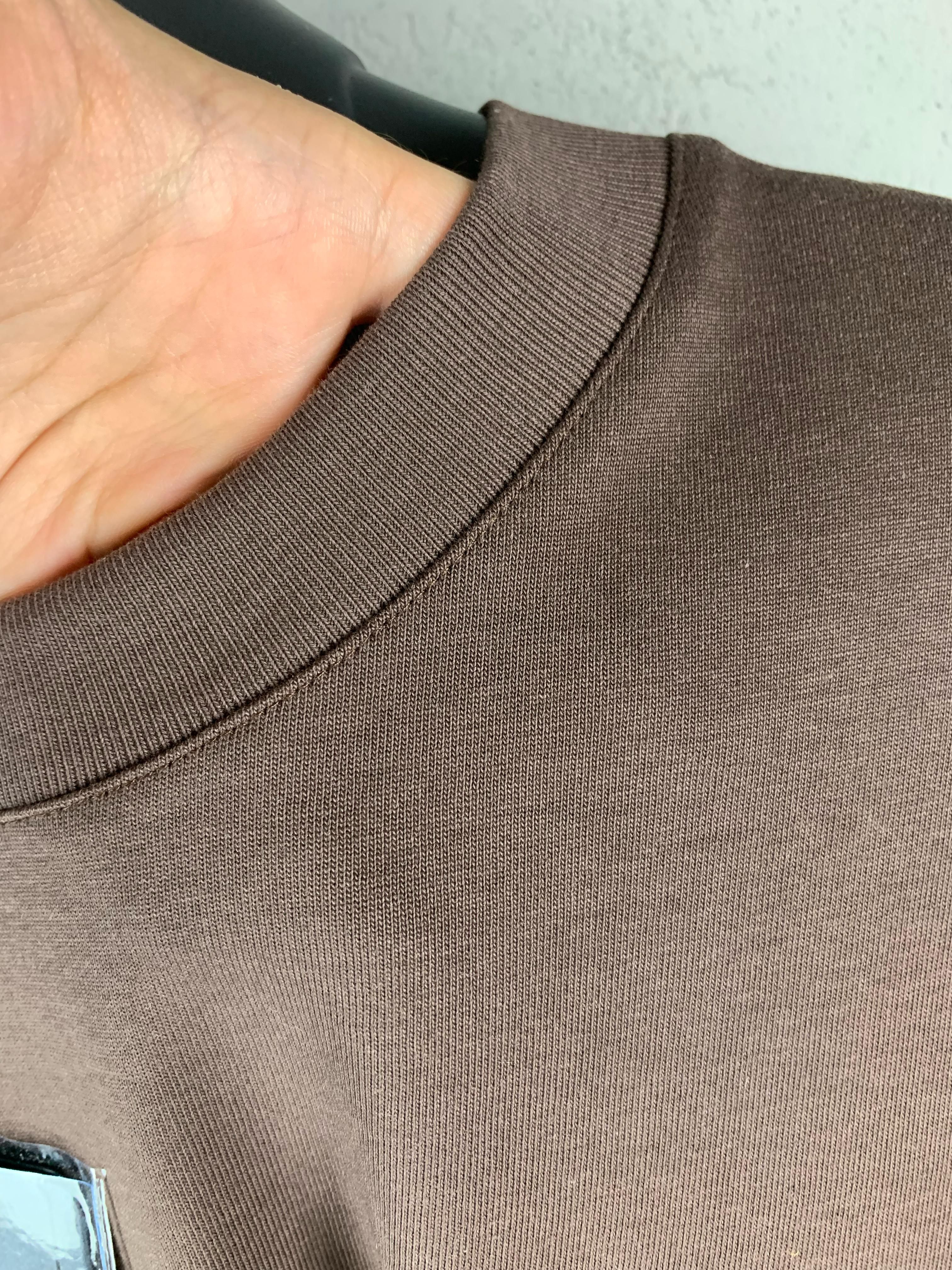 L & CH Luxury Logo Print Black & White & Beige & Brown T-shirt