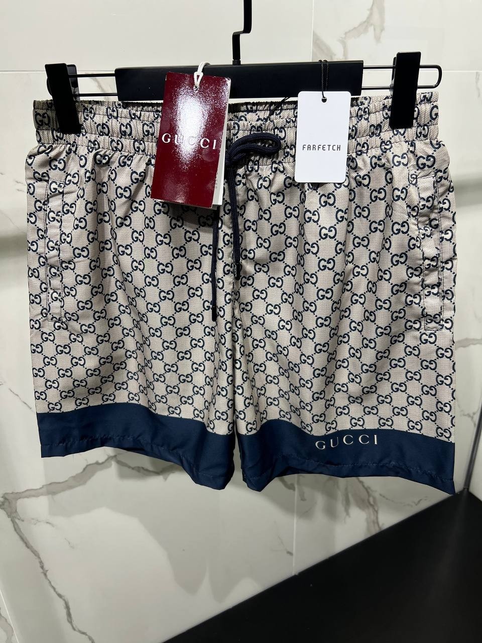 GG Luxury GG Print Swim Shorts