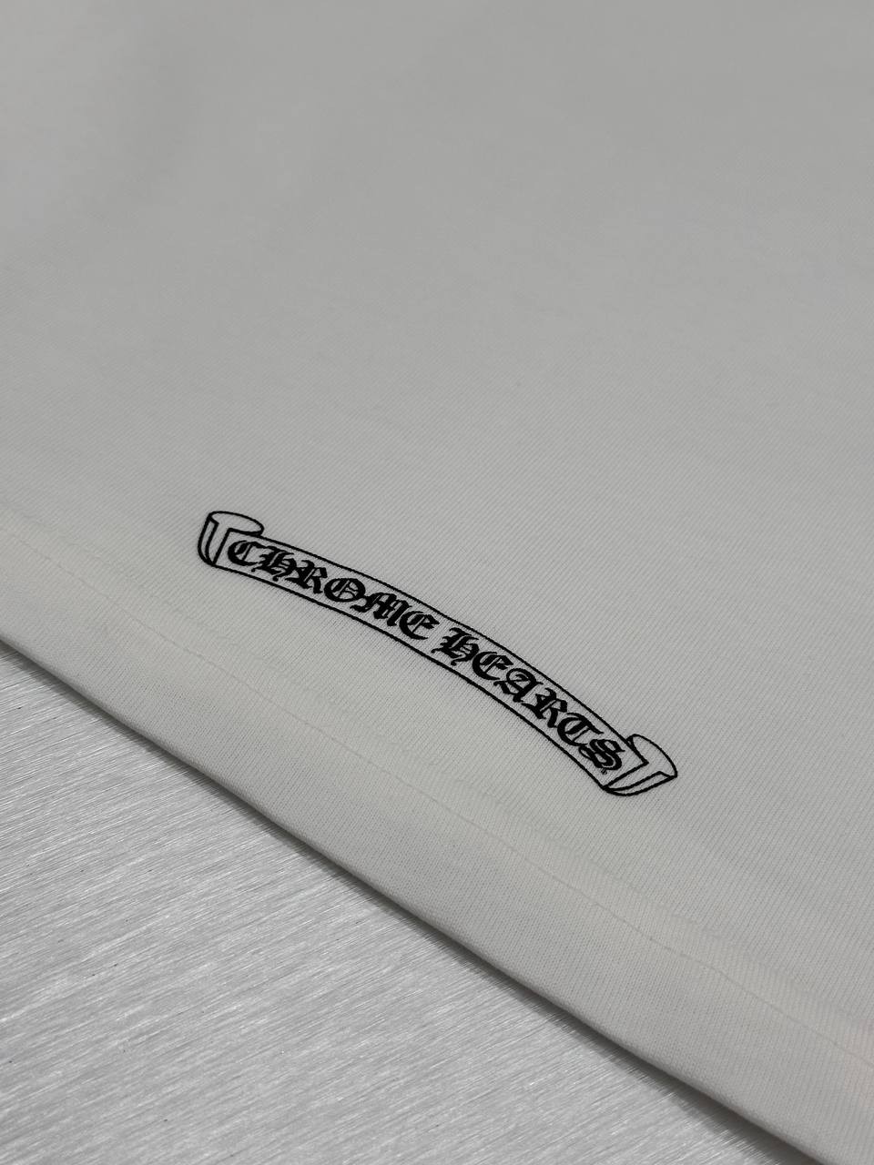 CH Luxury Pocket Detailed Printed Black & White T-shirt