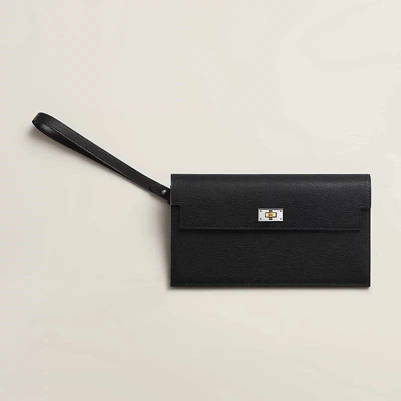 H Luxury Long Wallet - Black