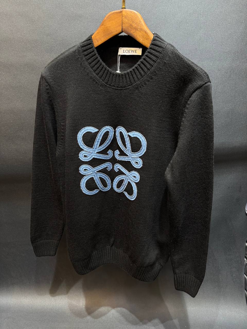 LW Luxury Logo Printed Knitwear - Black