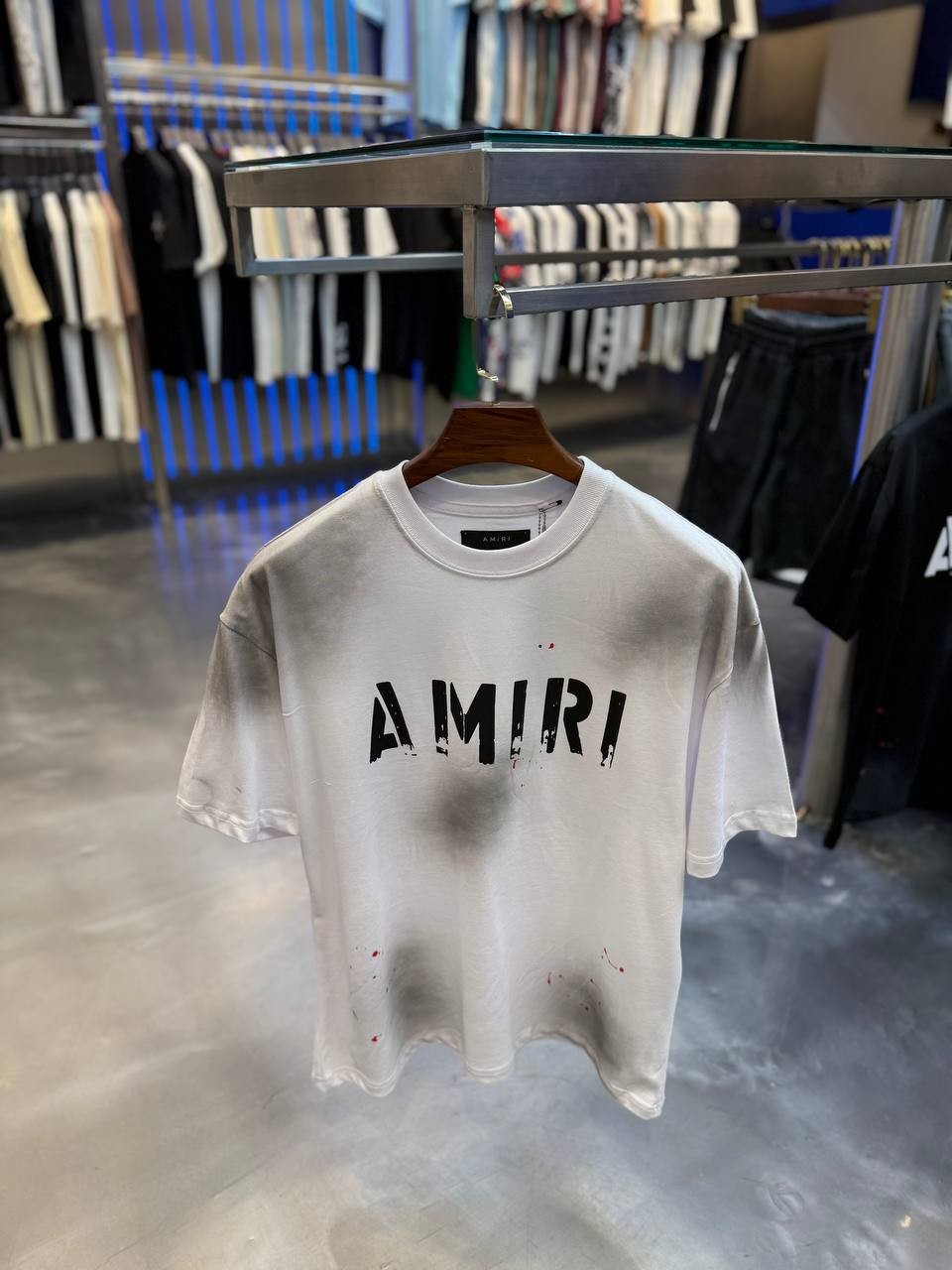 A Luxury Dream Arts Printed Black & White T-Shirt - White