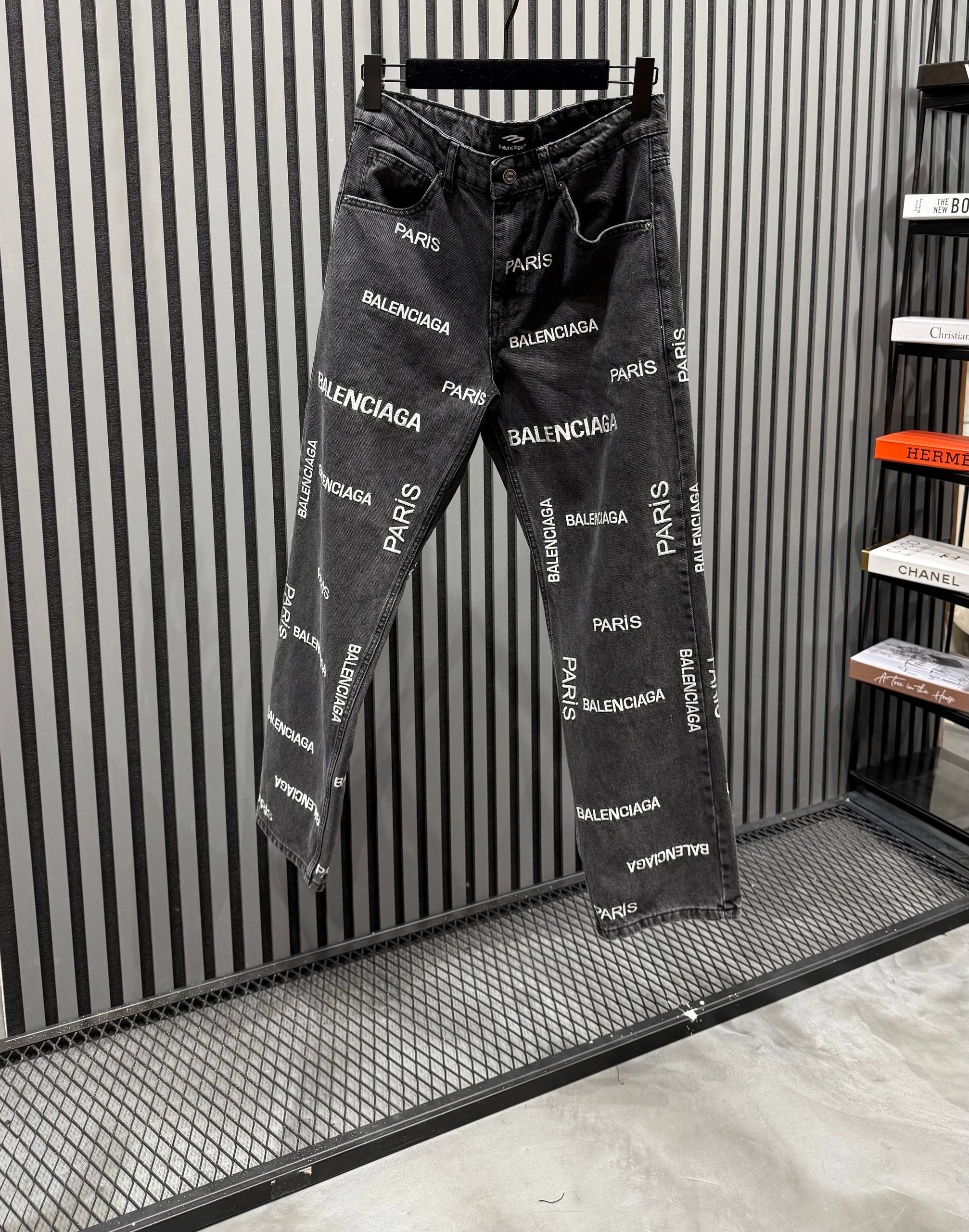 BB Luxury Logo Embroidered Jeans