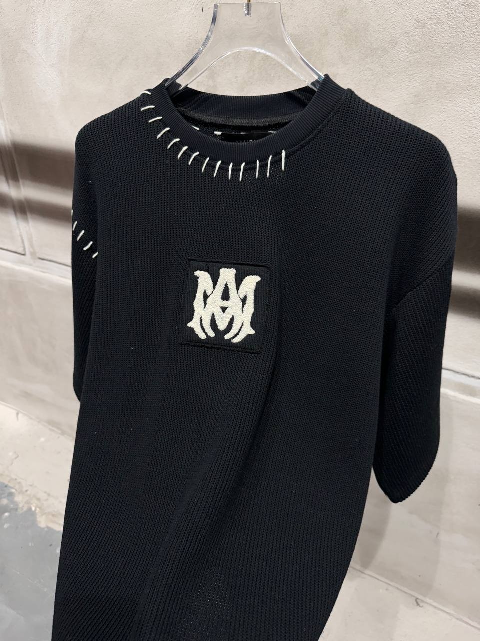 A Knit - Embroidery logo T-shirt