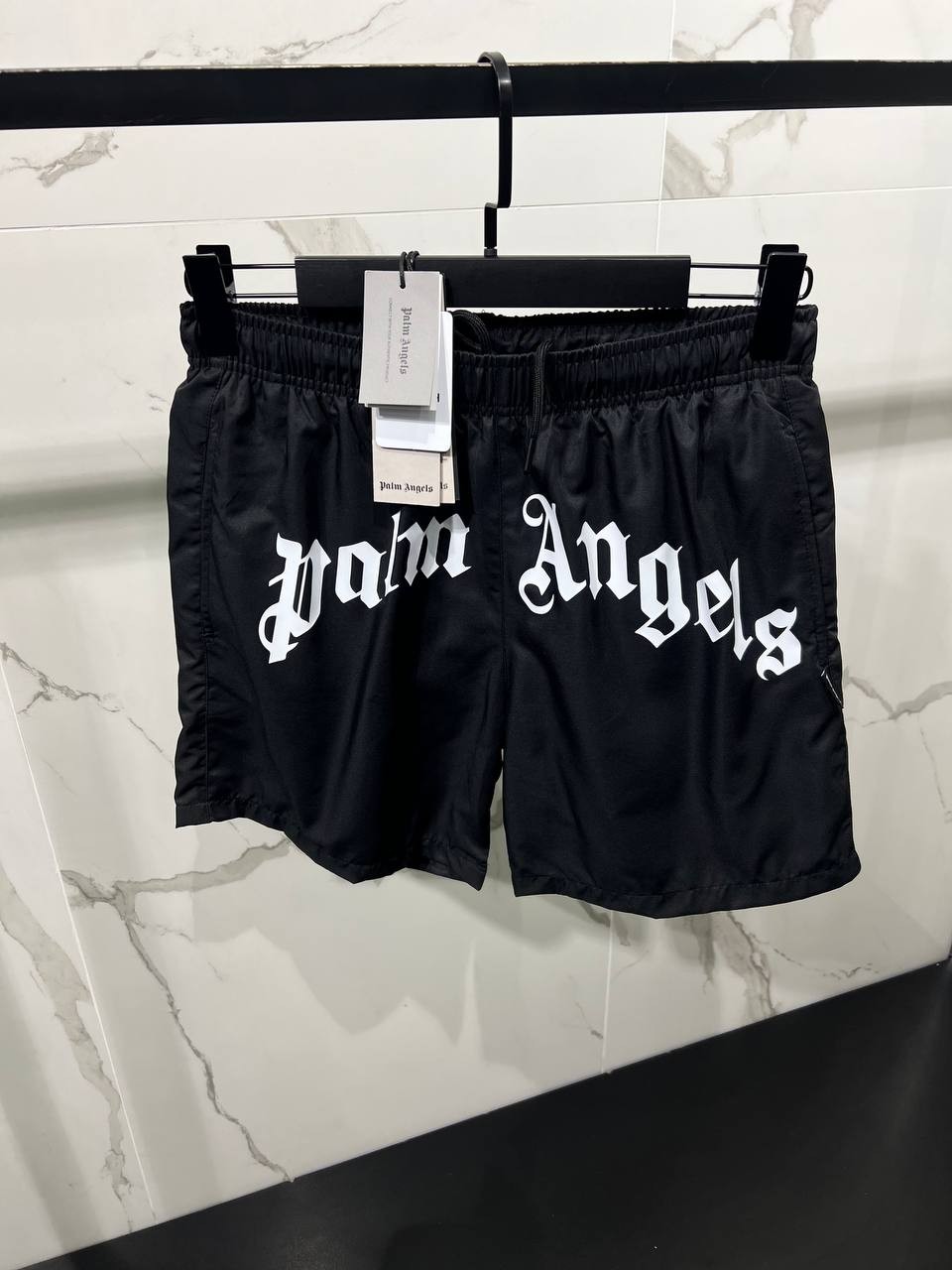 PA Luxury Summer Detailed Swim Short - Black