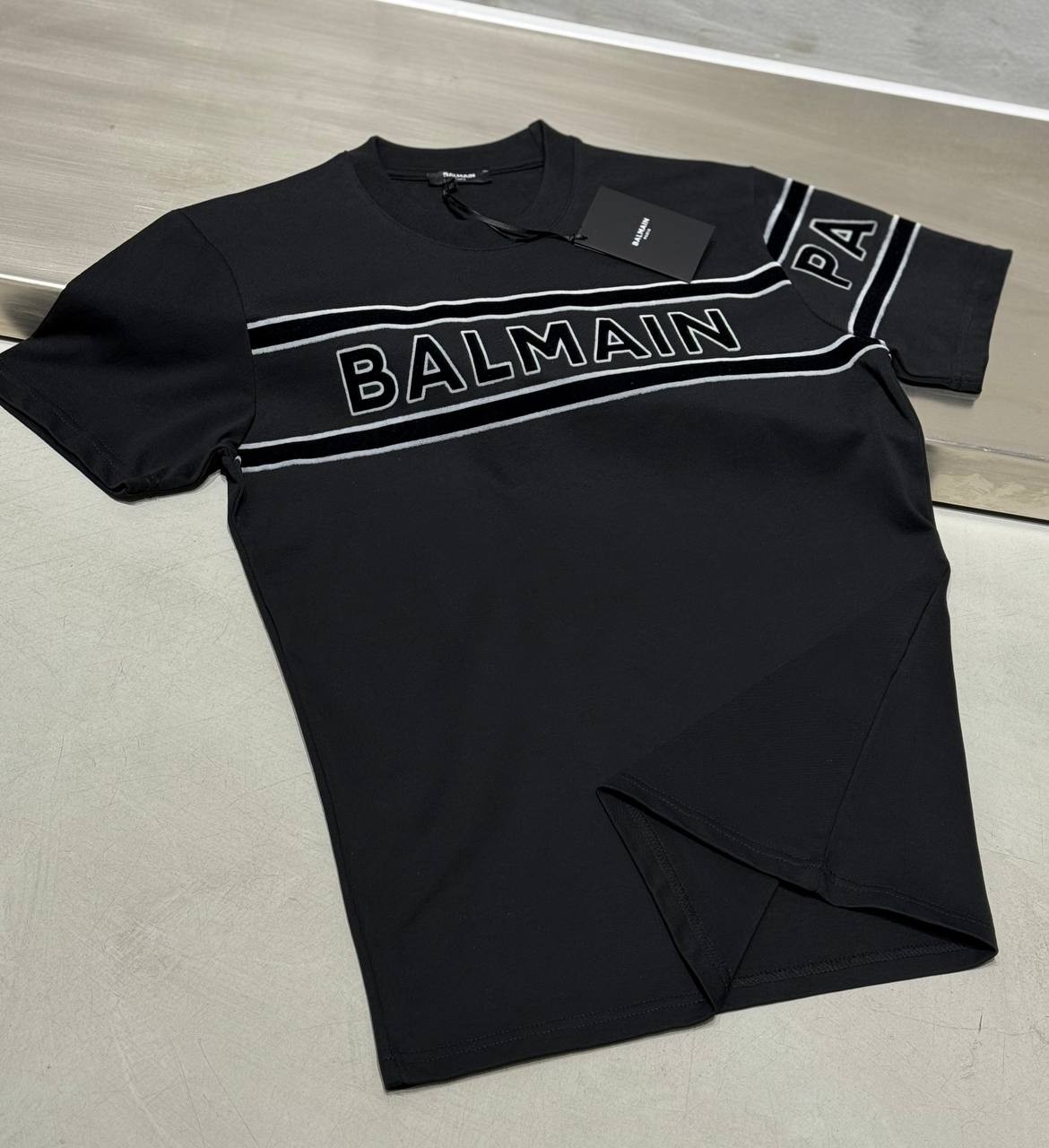 BL Luxury Lettering Printed Black & White T-shirt