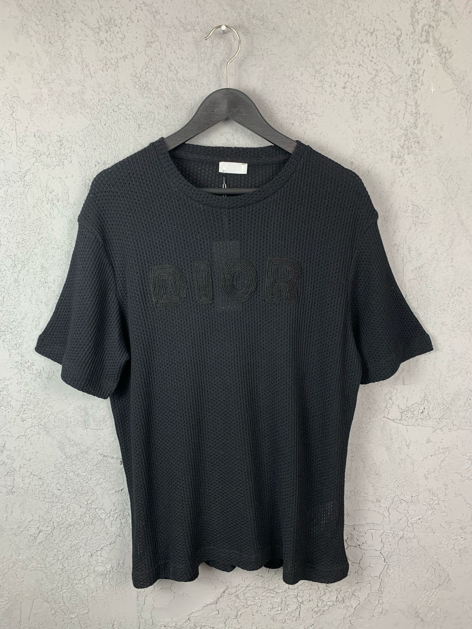 CD Luxury Logo Embroidered Knitwear T-shirt