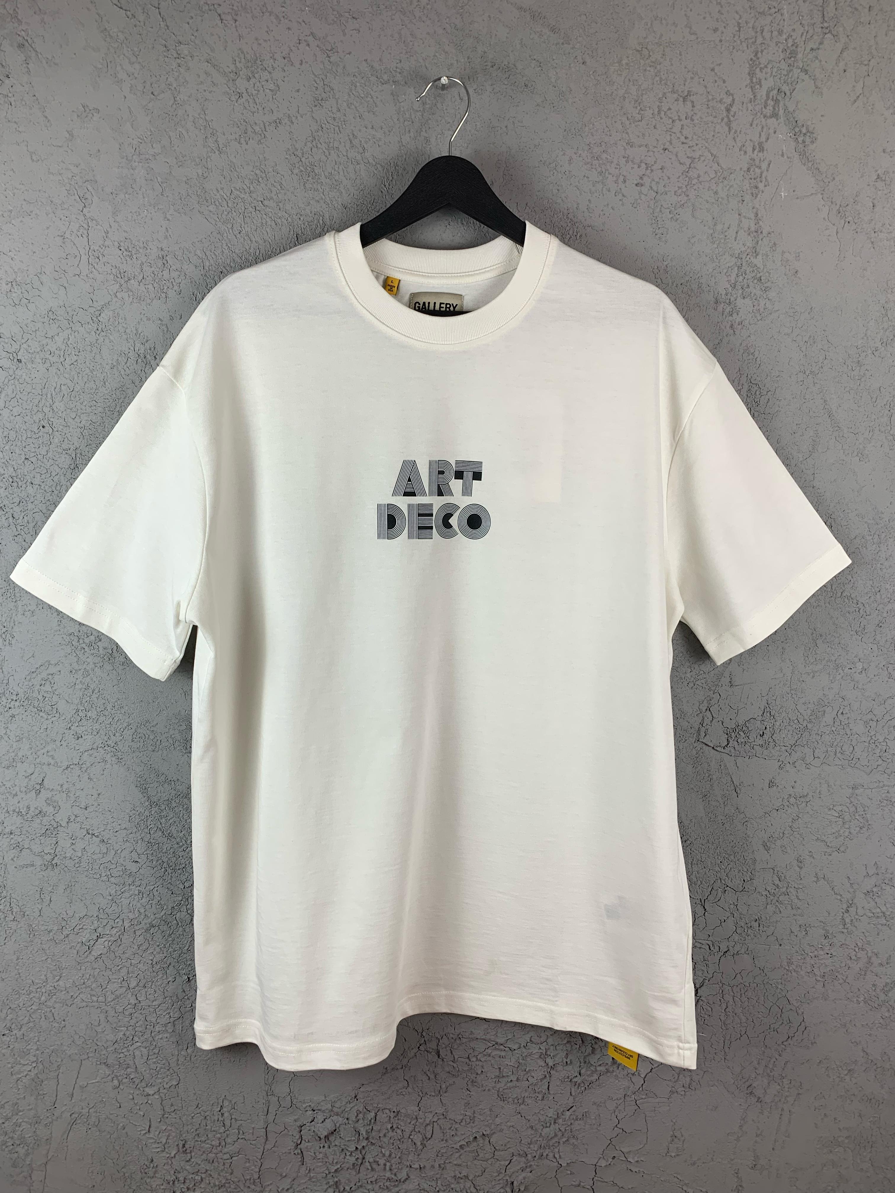 GD Luxury Printed Black & White T-shirt - White