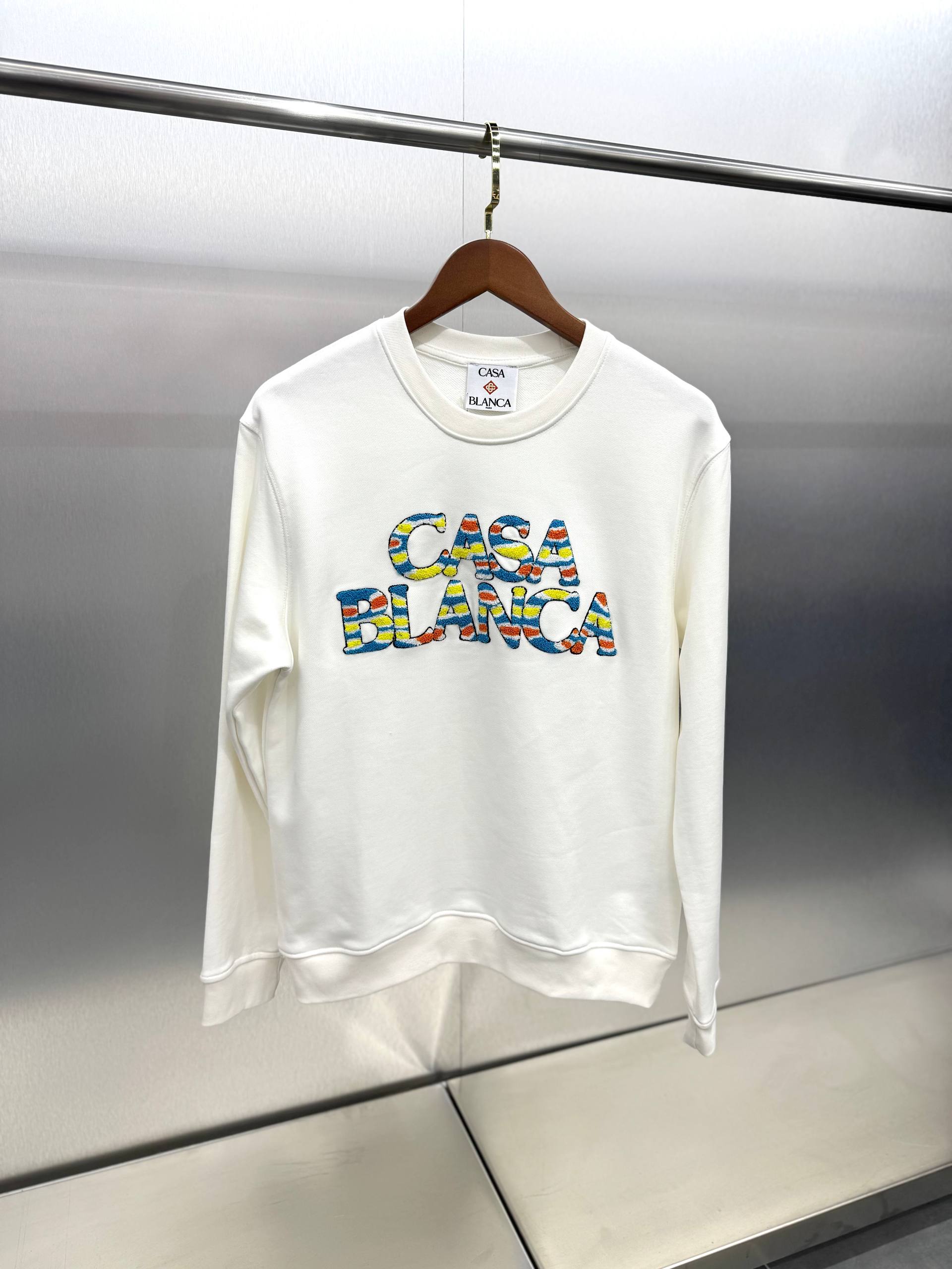 CB Luxury Punch Design Sweatshirt - White