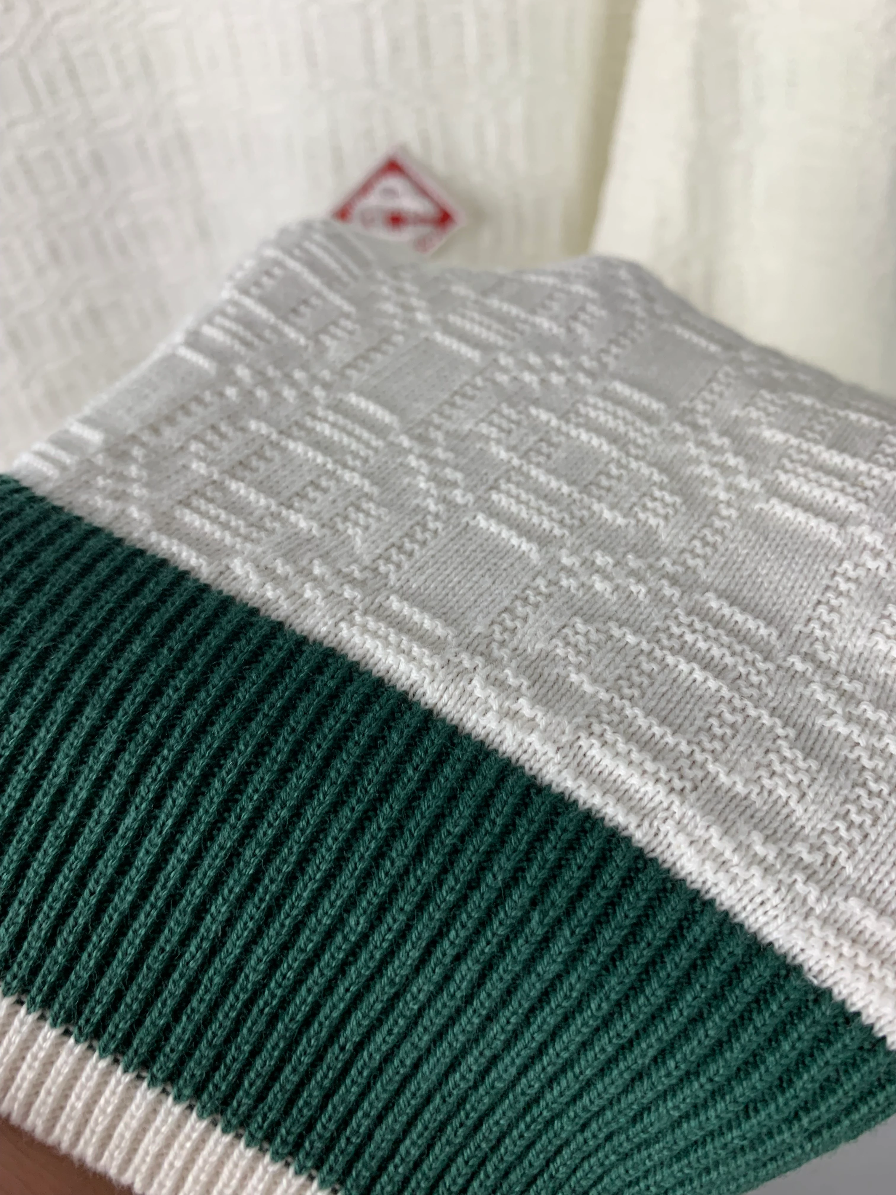 CB Specially Printed Fabric Black/White/Green Knitwear