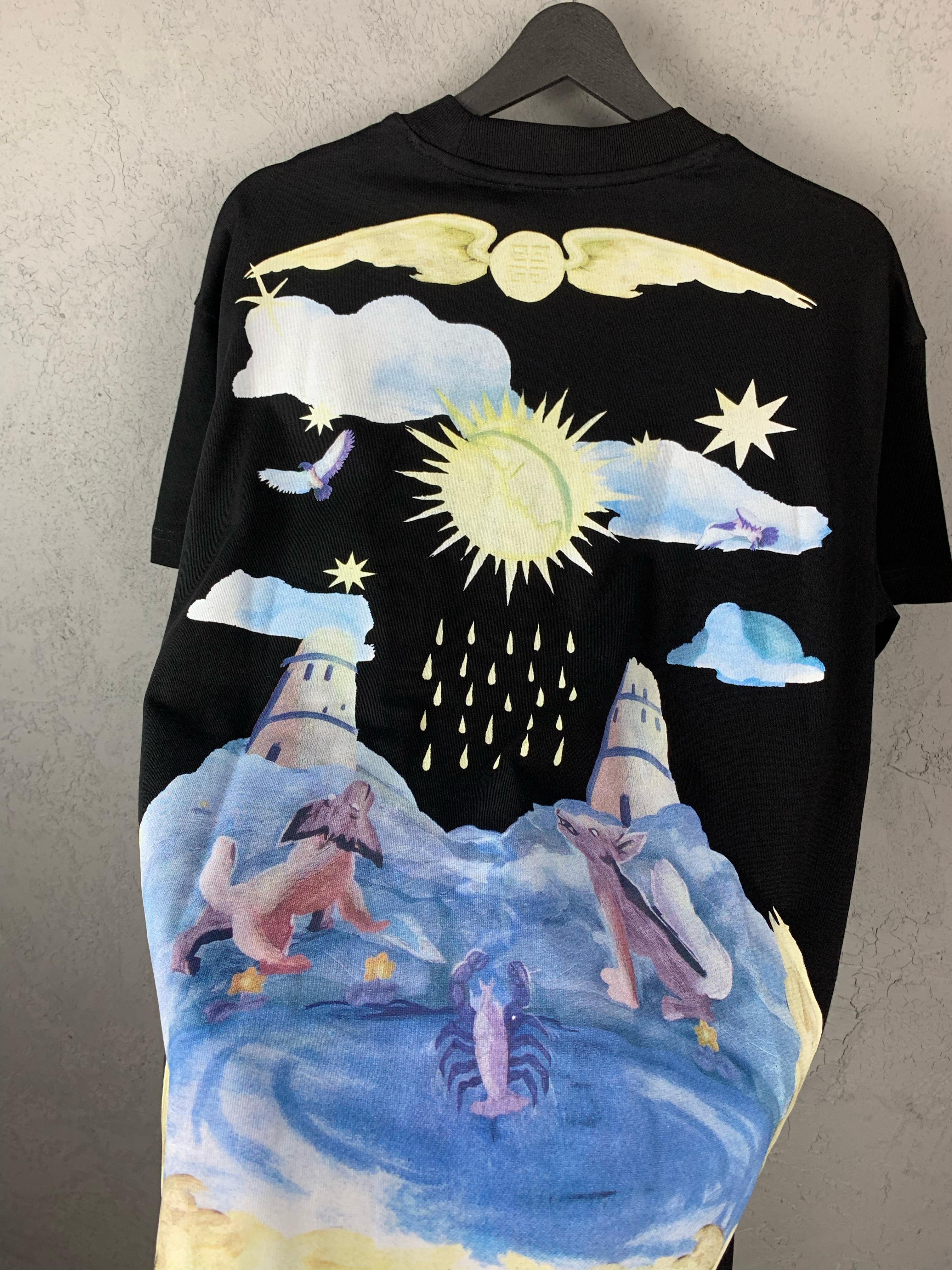 GY Luxury Special Print Black T-shirt