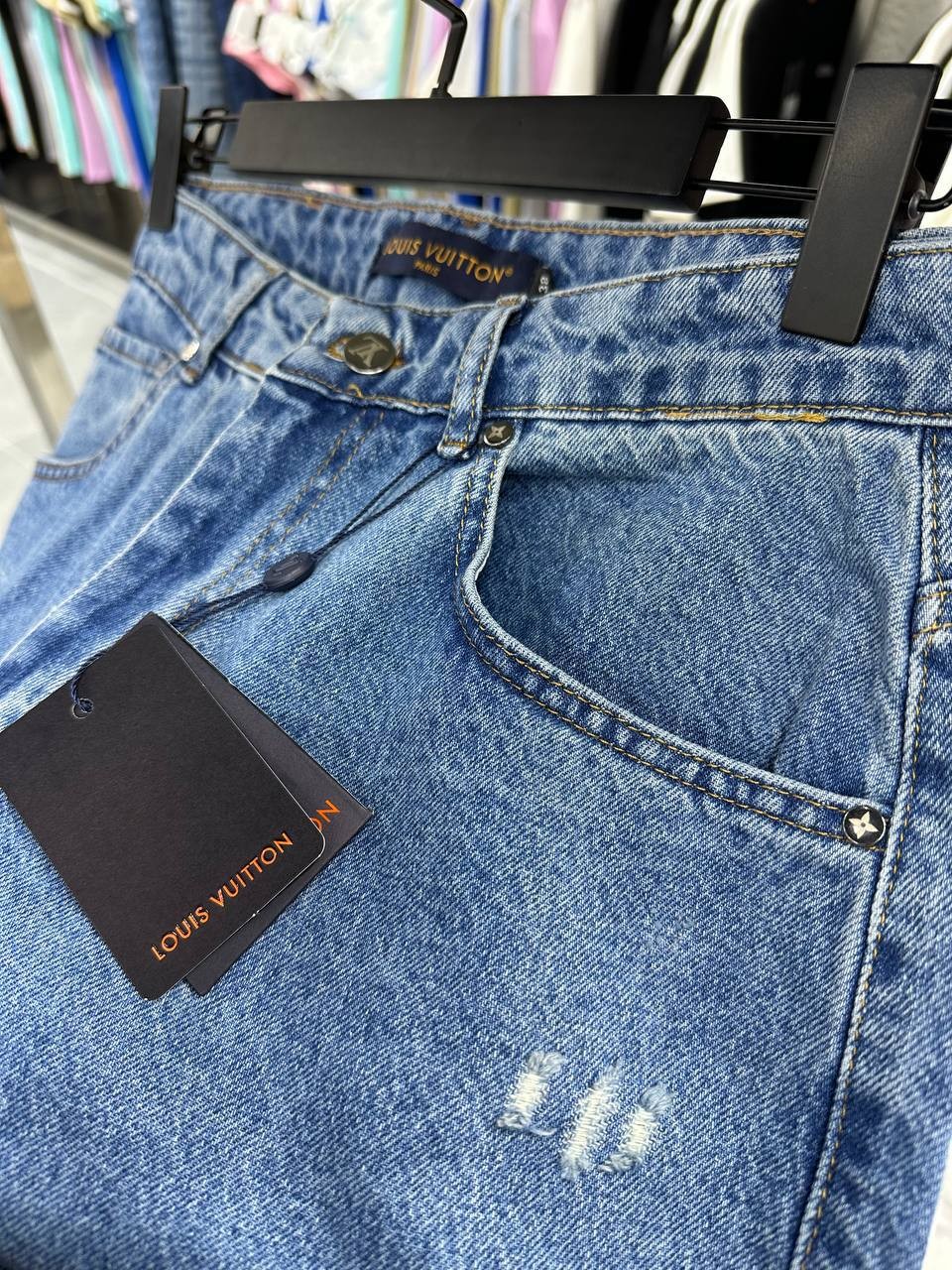 L Luxury Special Design Baggy Jeans