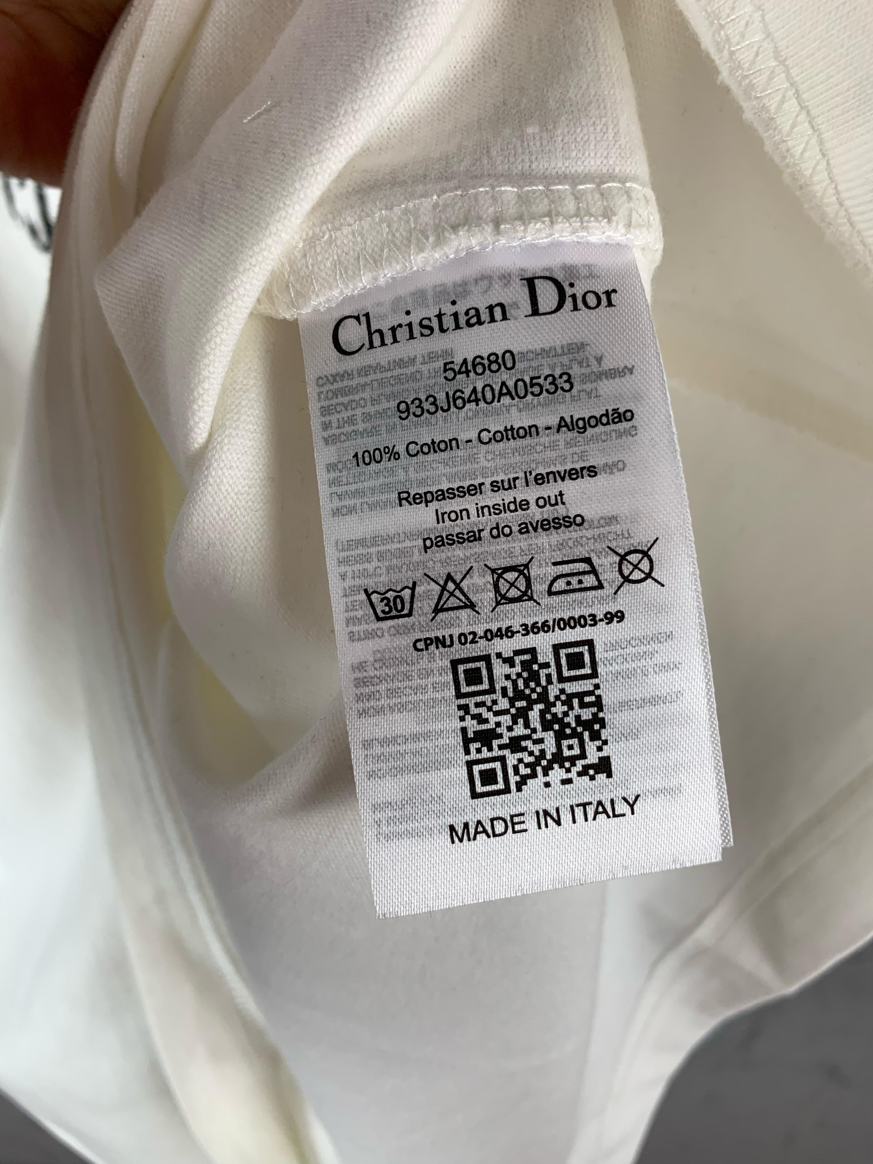 CD Luxury Lettering Printed Black & White T-shirt