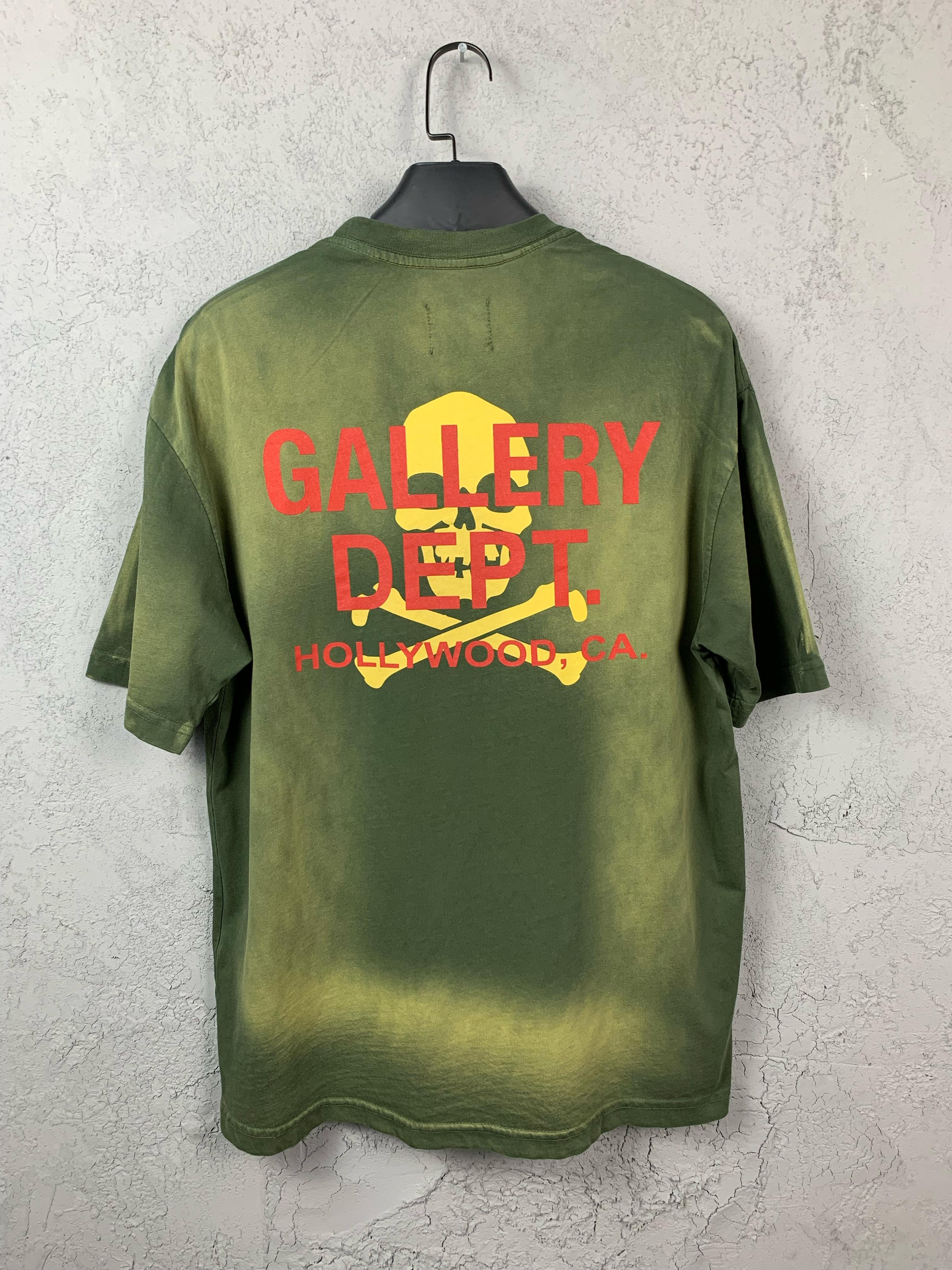 GD Luxury Skull Design Green T-shirt 