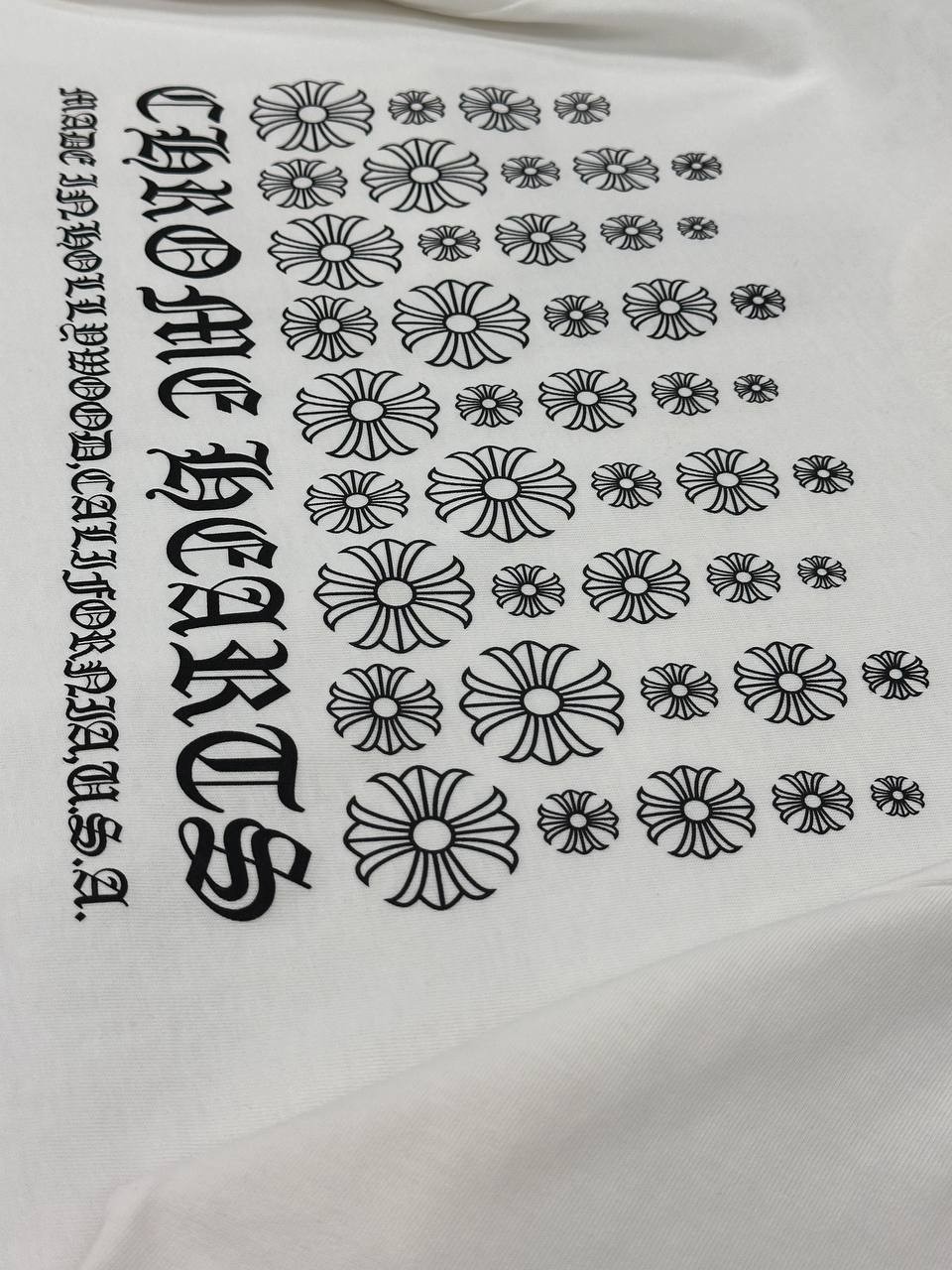 CH Luxury Pocket Detailed Printed Black & White T-shirt