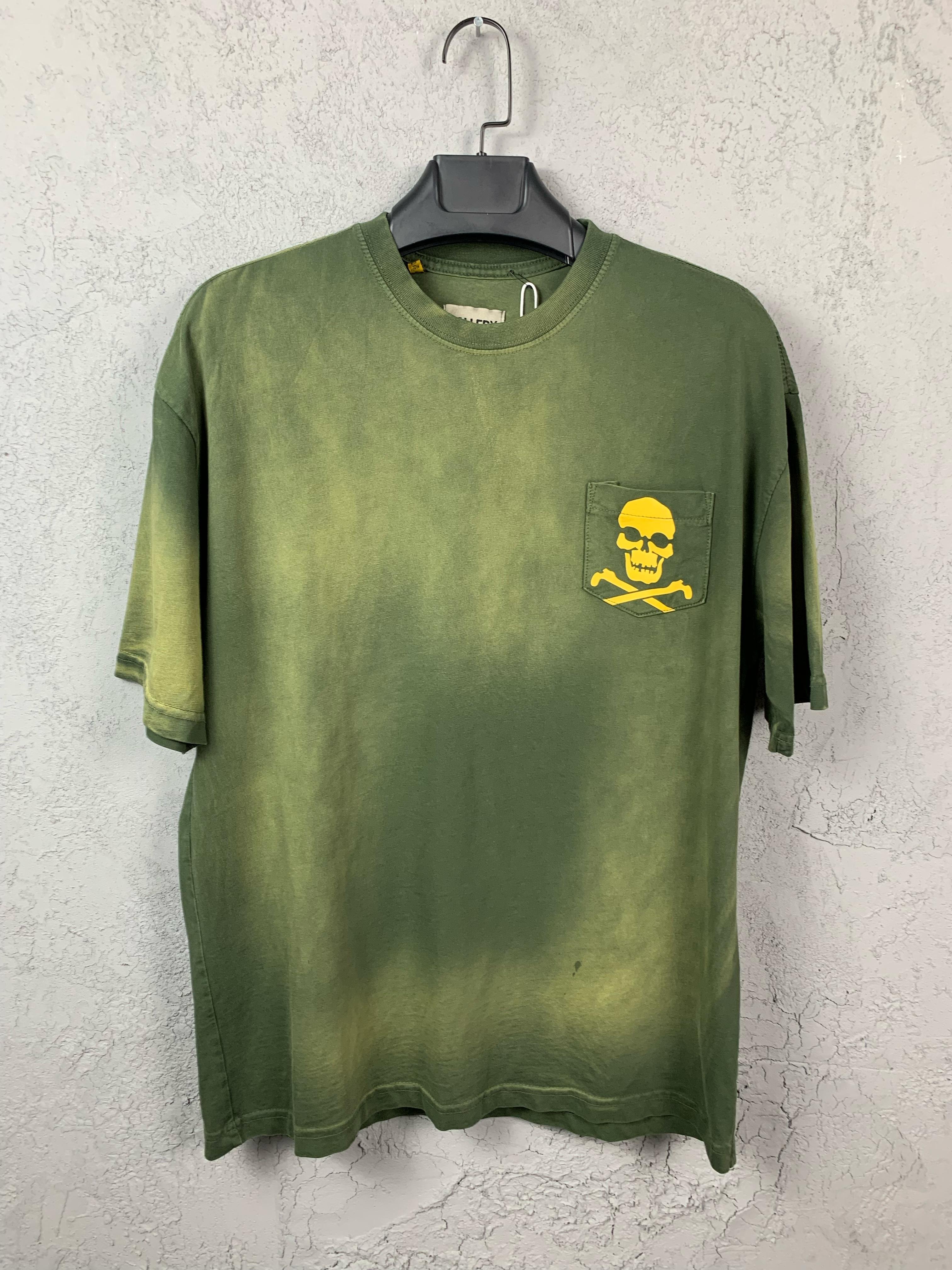 GD Luxury Skull Design Green T-shirt 
