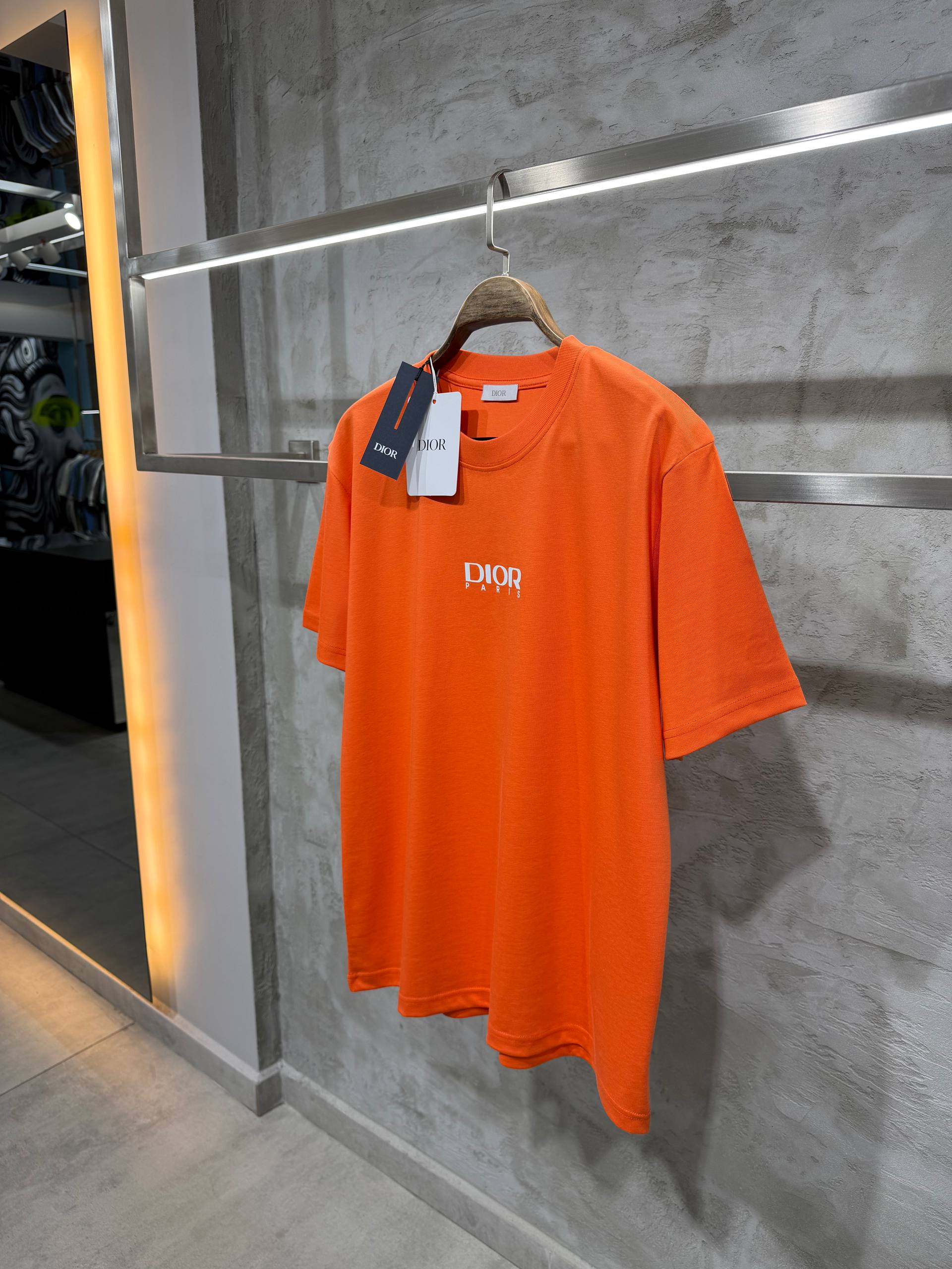 CD Luxury Logo Printed T-shirt - Orange