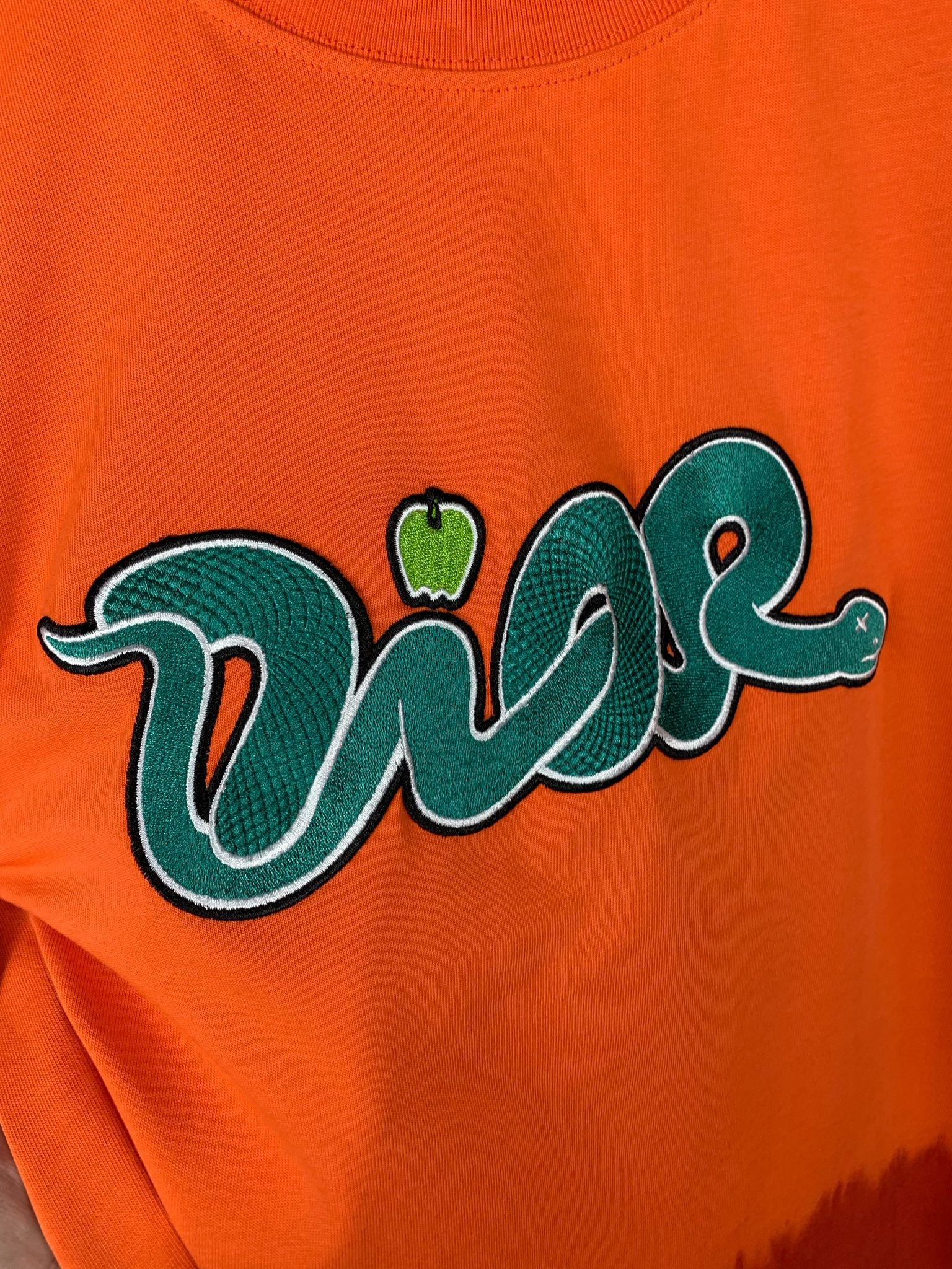 CD New Season Luxury Snake White&Orange T-Shirt