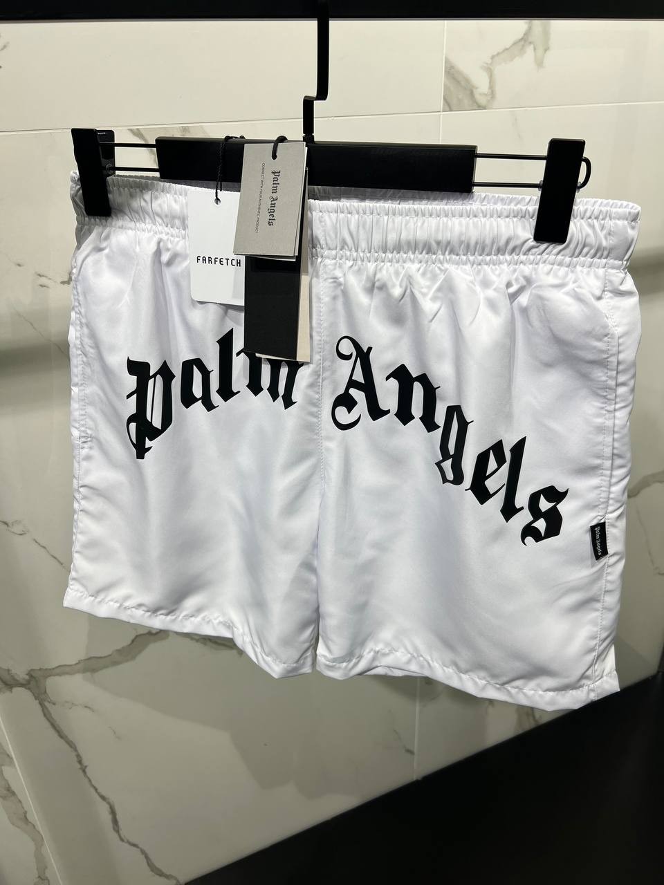 PA Luxury Summer Detailed Swim Short - White