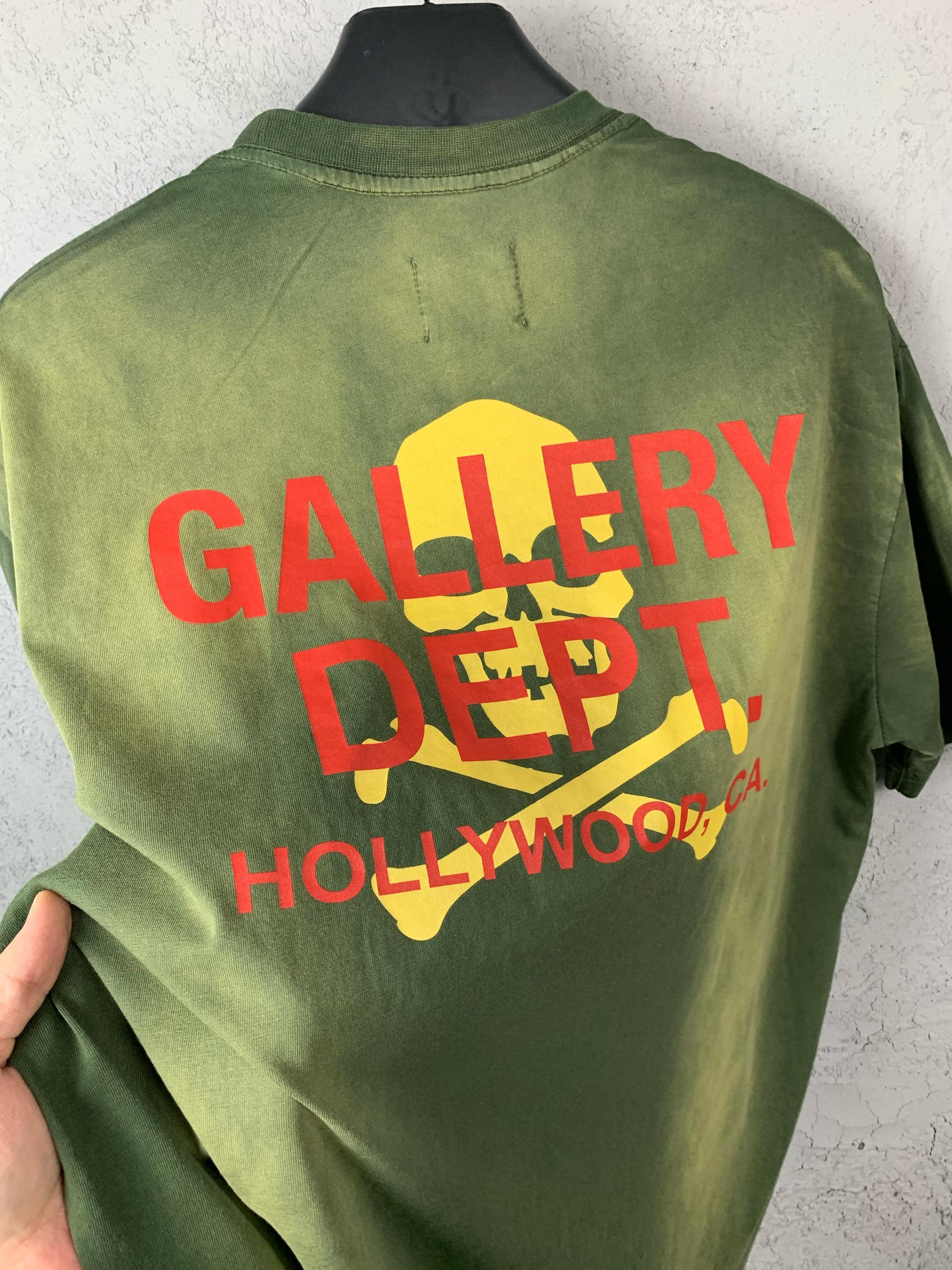 GD Luxury Skull Design Green T-shirt 