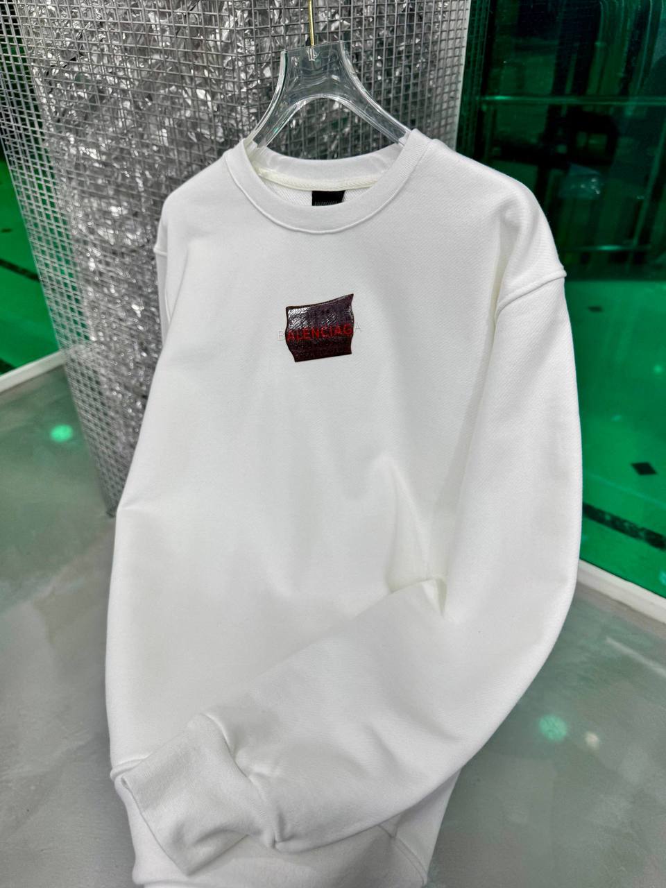 BB Luxury Print Sweatshirt - White