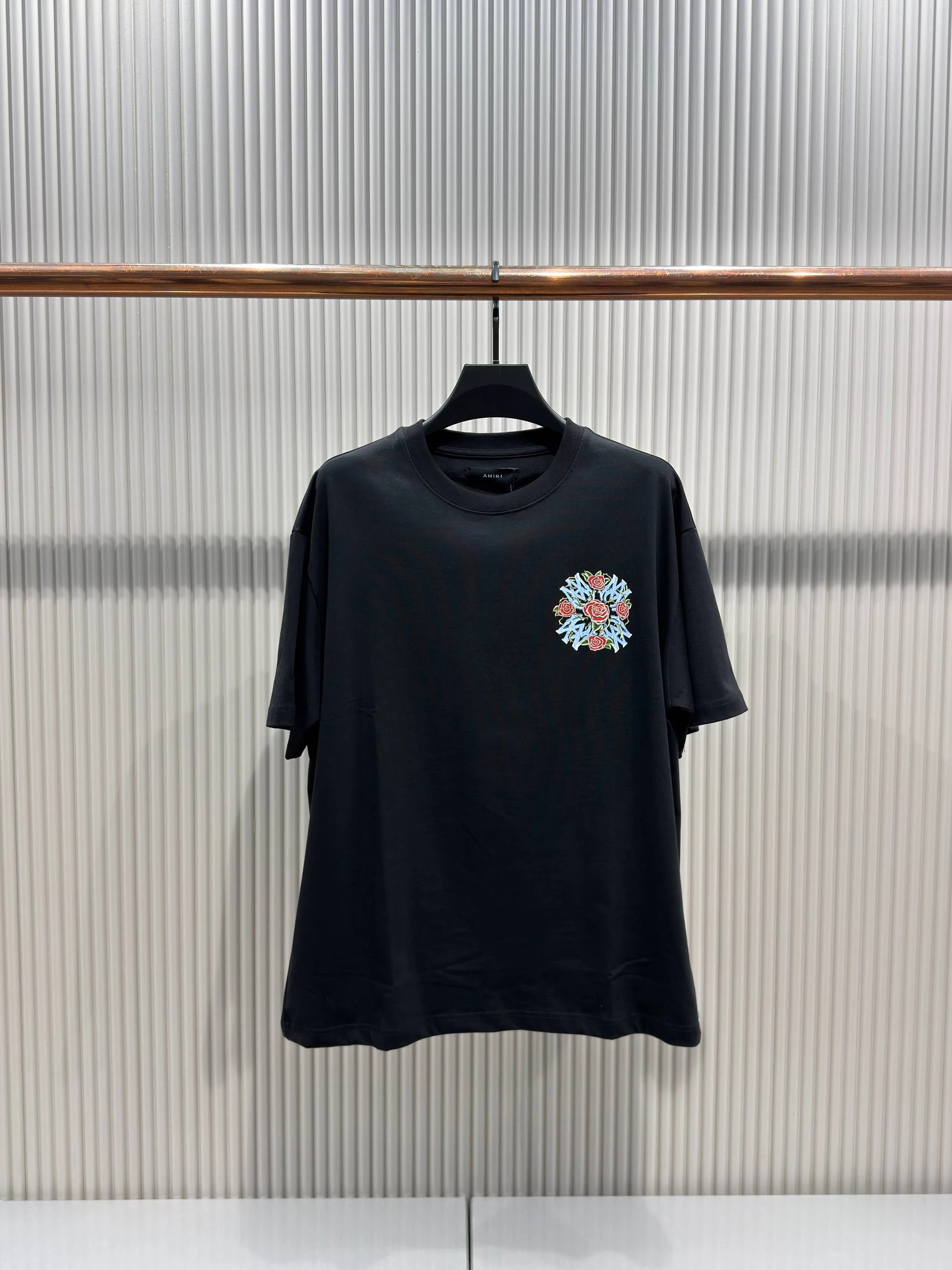 A Luxury Colorful Logo T-shirt - Black