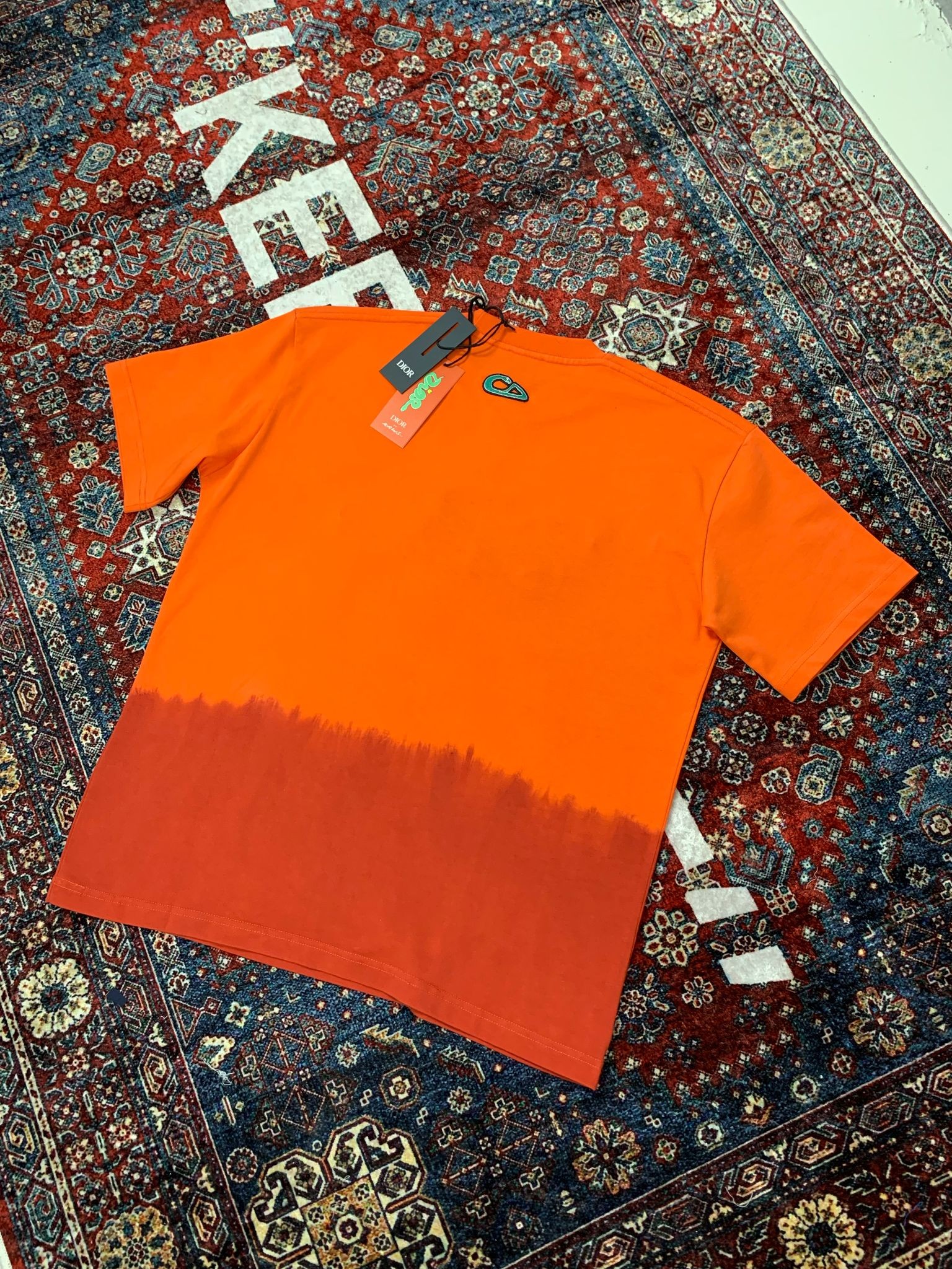 CD New Season Luxury Snake White&Orange T-Shirt