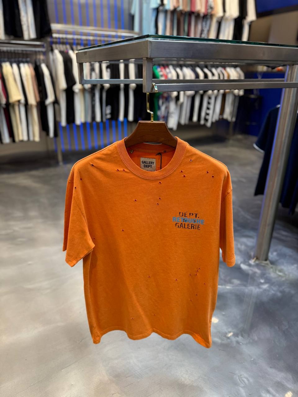 GD Special Design Green&Orange&Red T-shirt - Orange