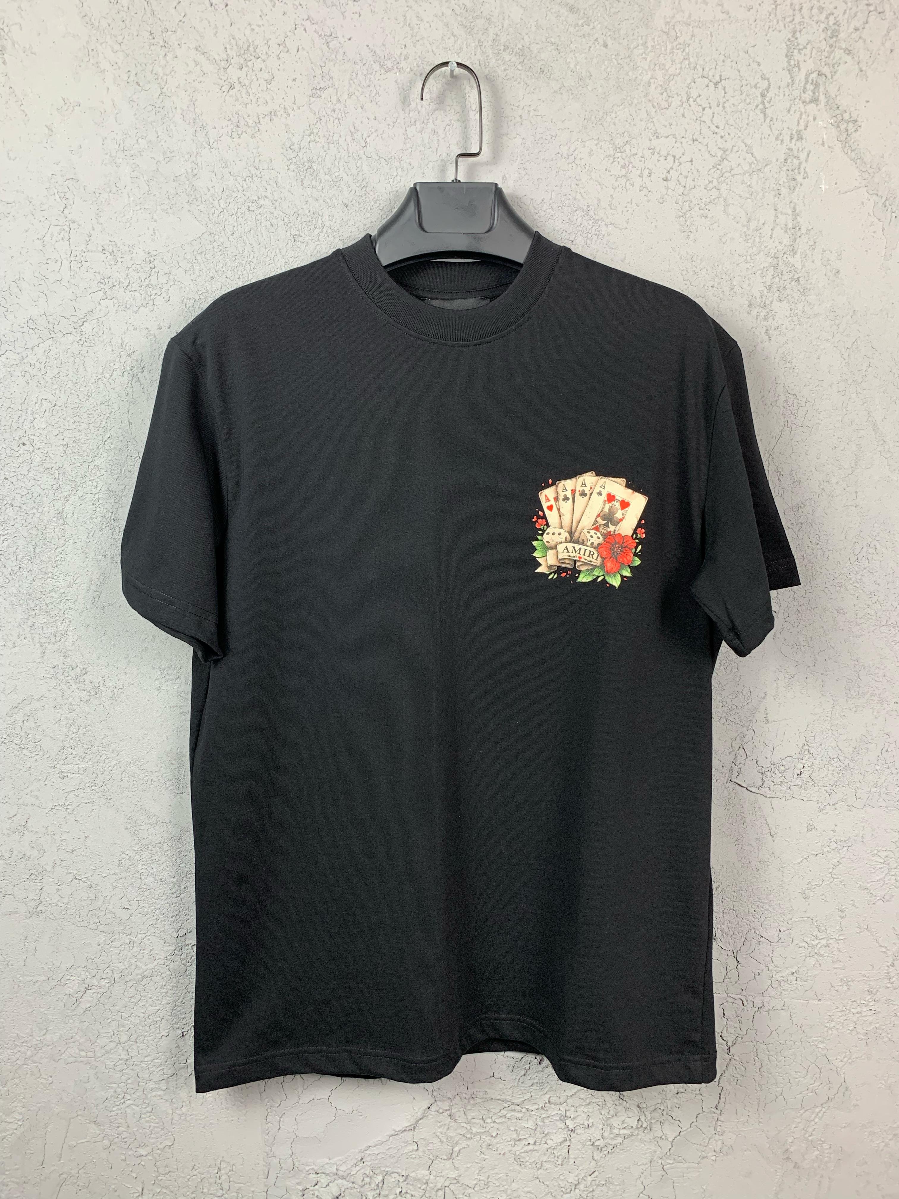 A Luxury Playing Card Design Black & White T-shirt