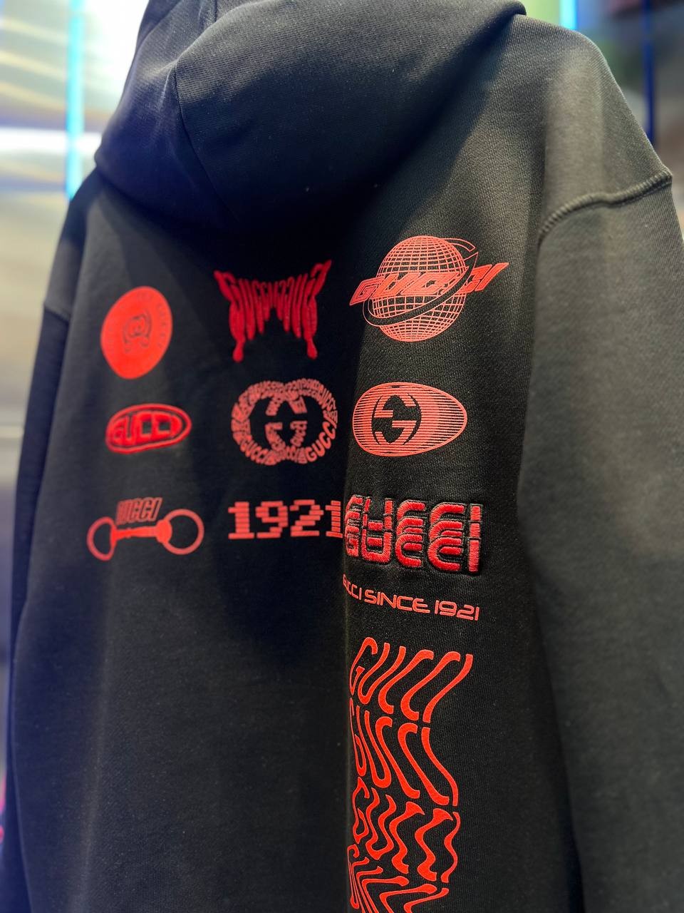 GG New Season Luxury Logo-Print Hoodie