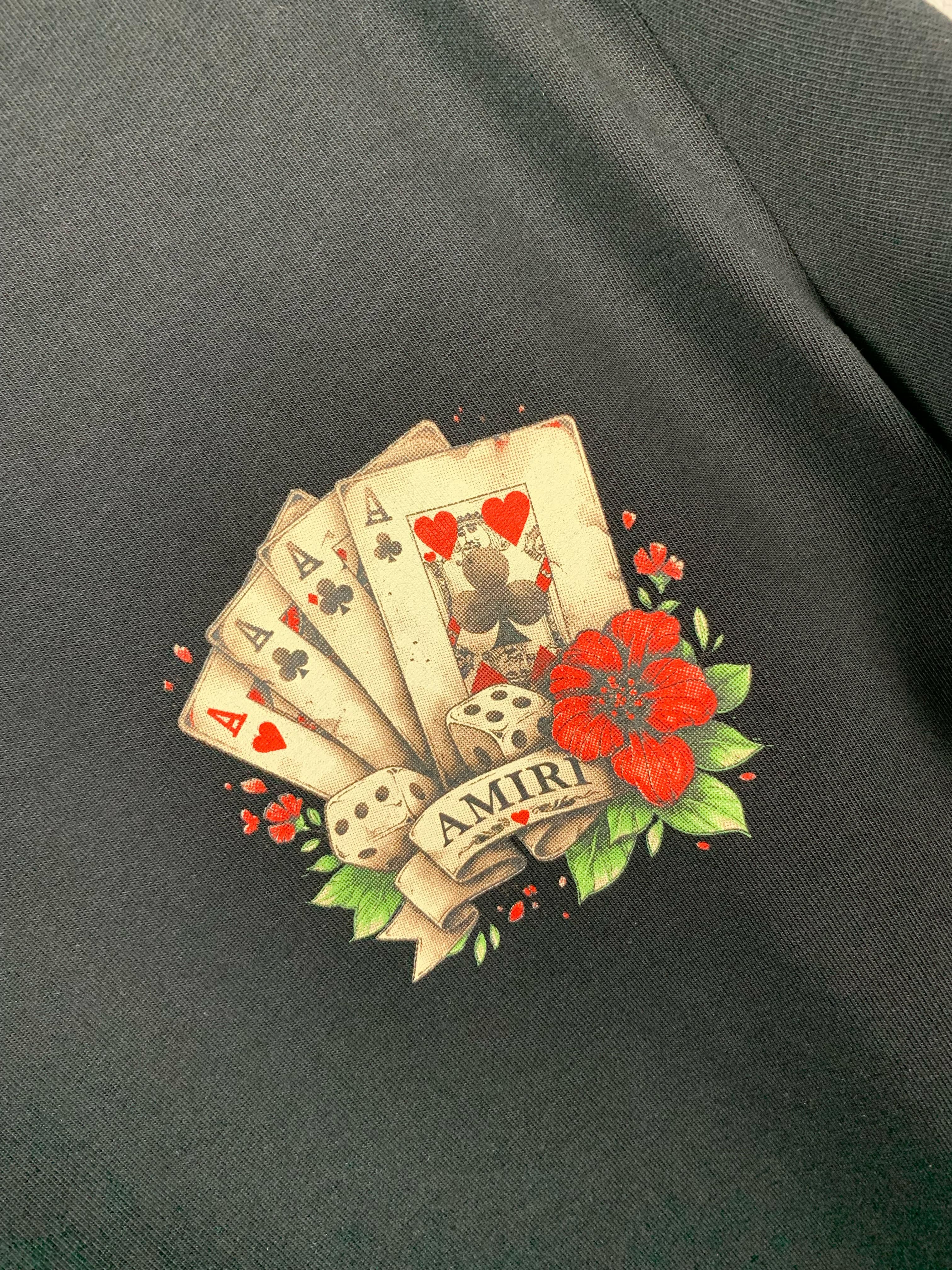 A Luxury Playing Card Design Black & White T-shirt