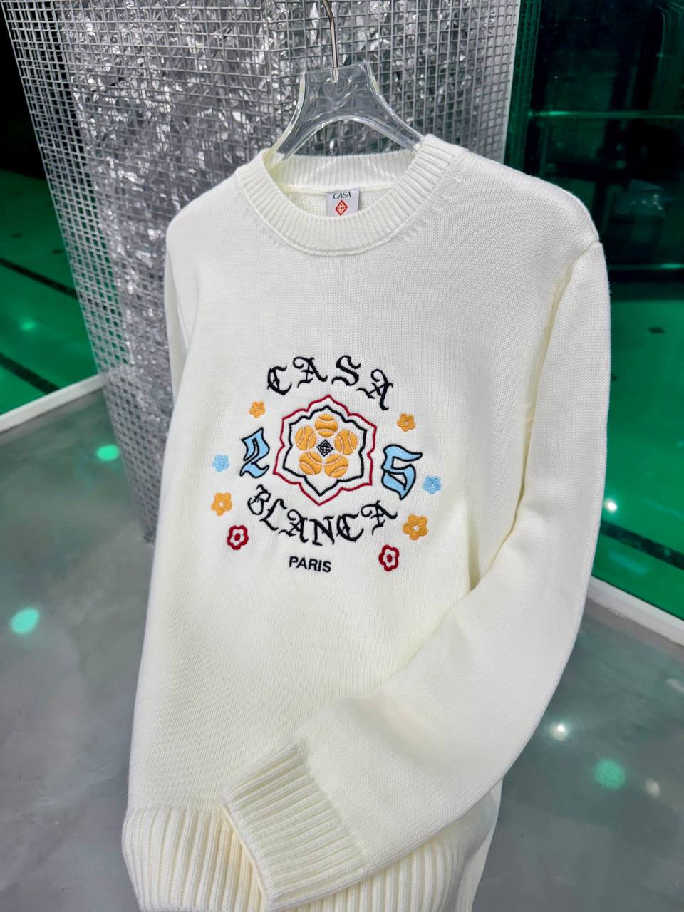 CB Luxury Colorful Knitwear - White