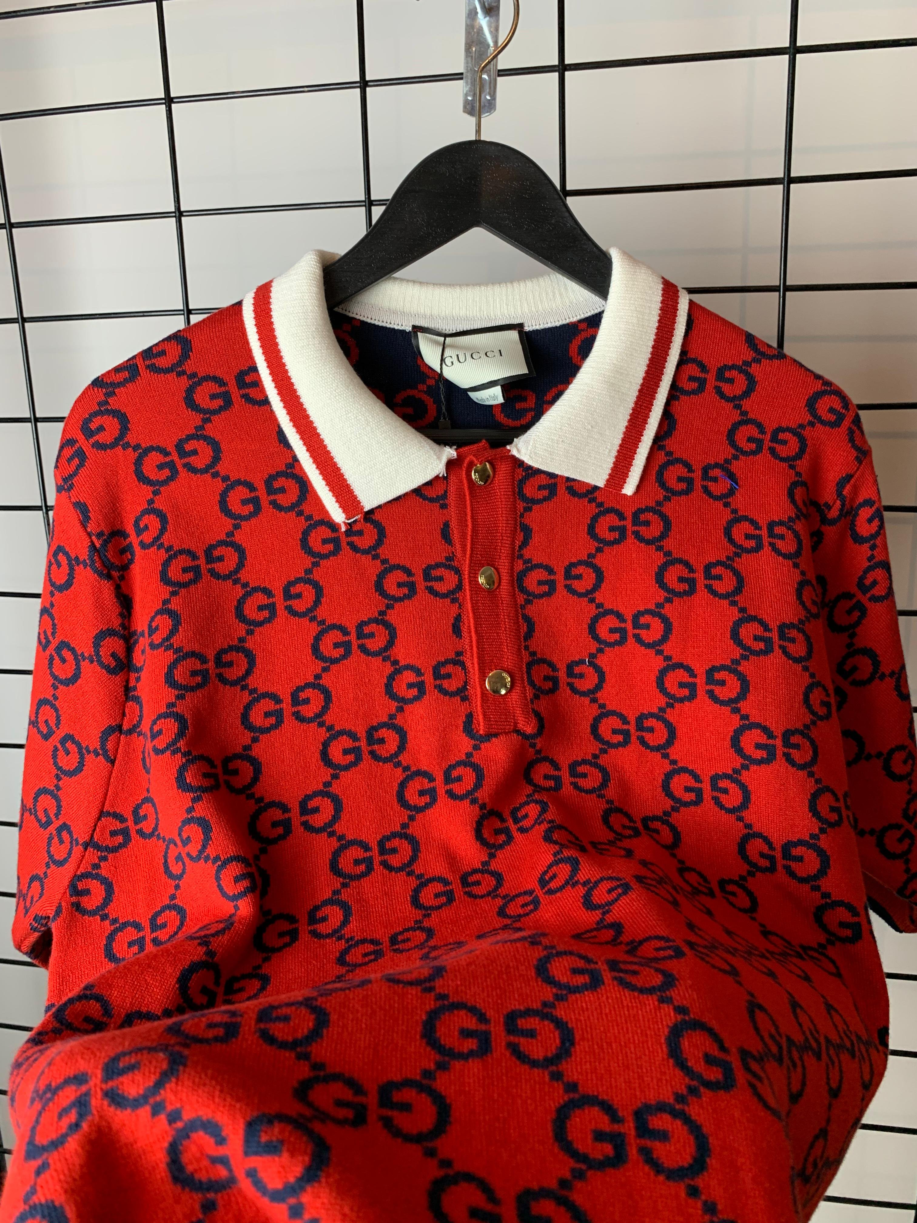 GG New Season Luxury Knitwear Polo T-shirt