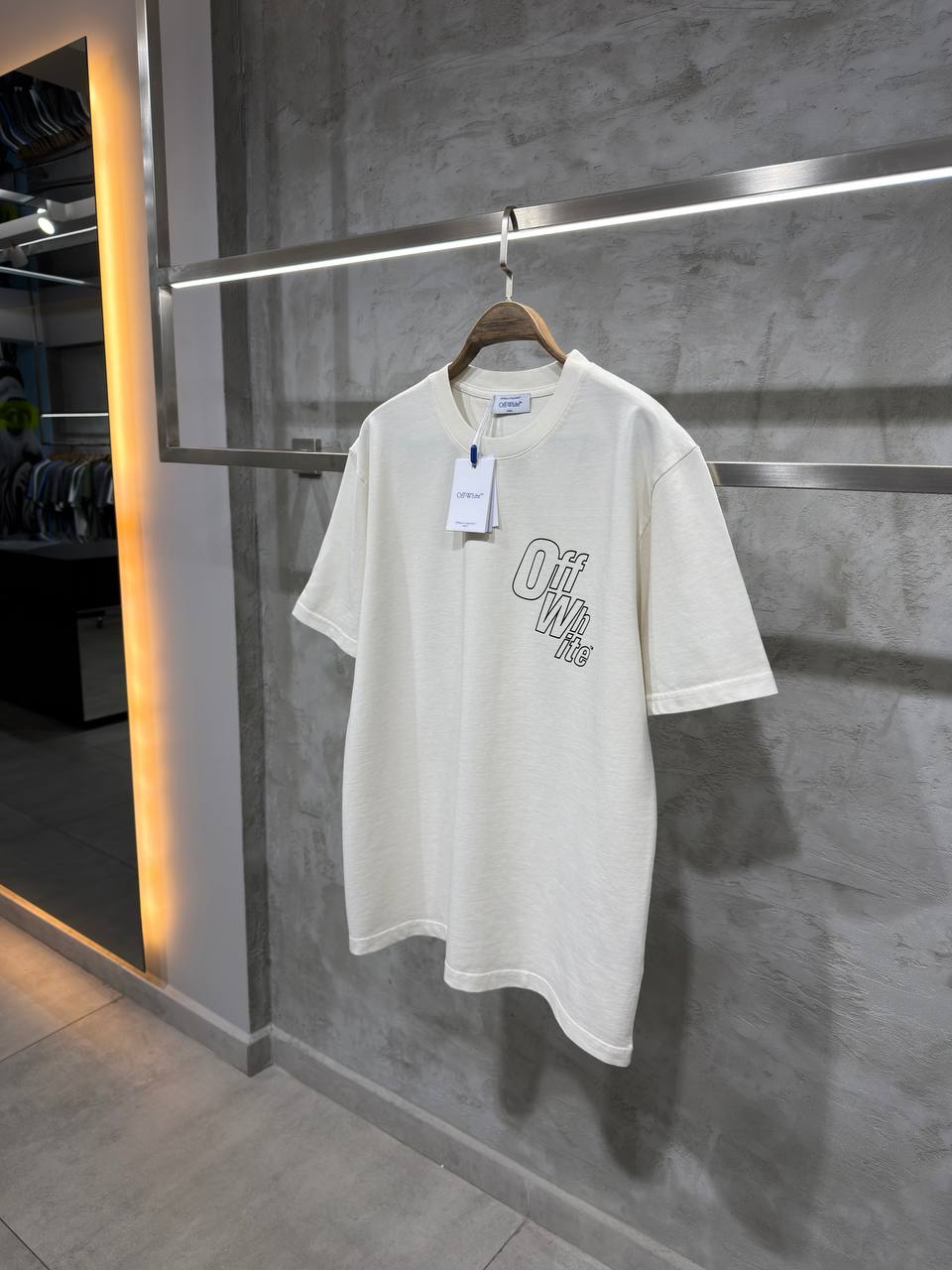 O-W Luxury Logo Printed T-shirt - White