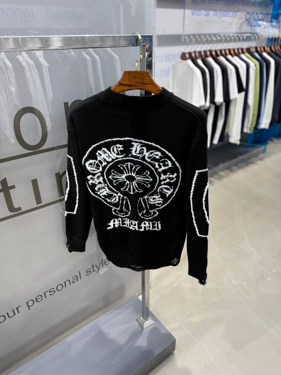 CH Luxury Logo Print Knitwear