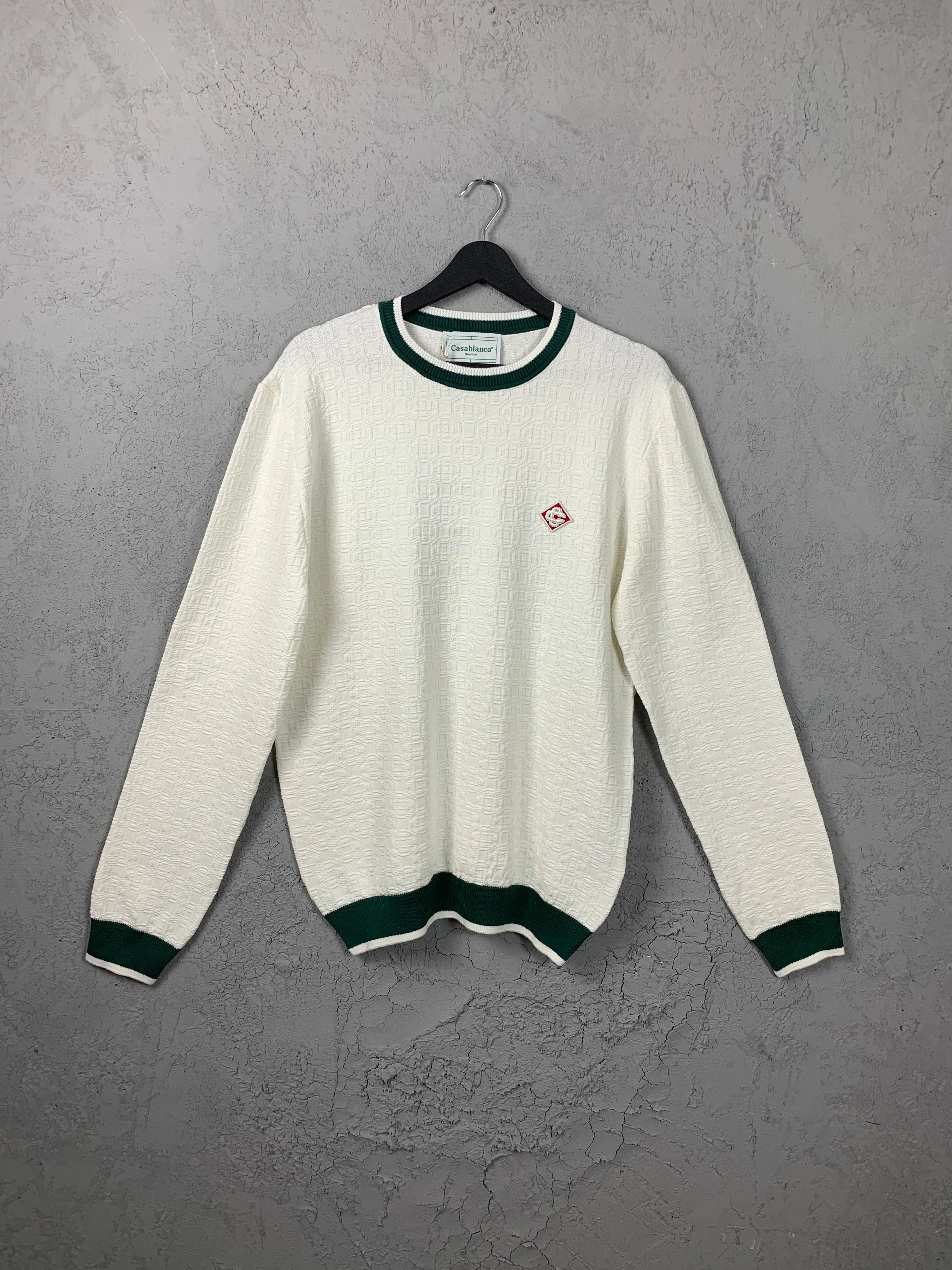 CB Specially Printed Fabric Black/White/Green Knitwear - White