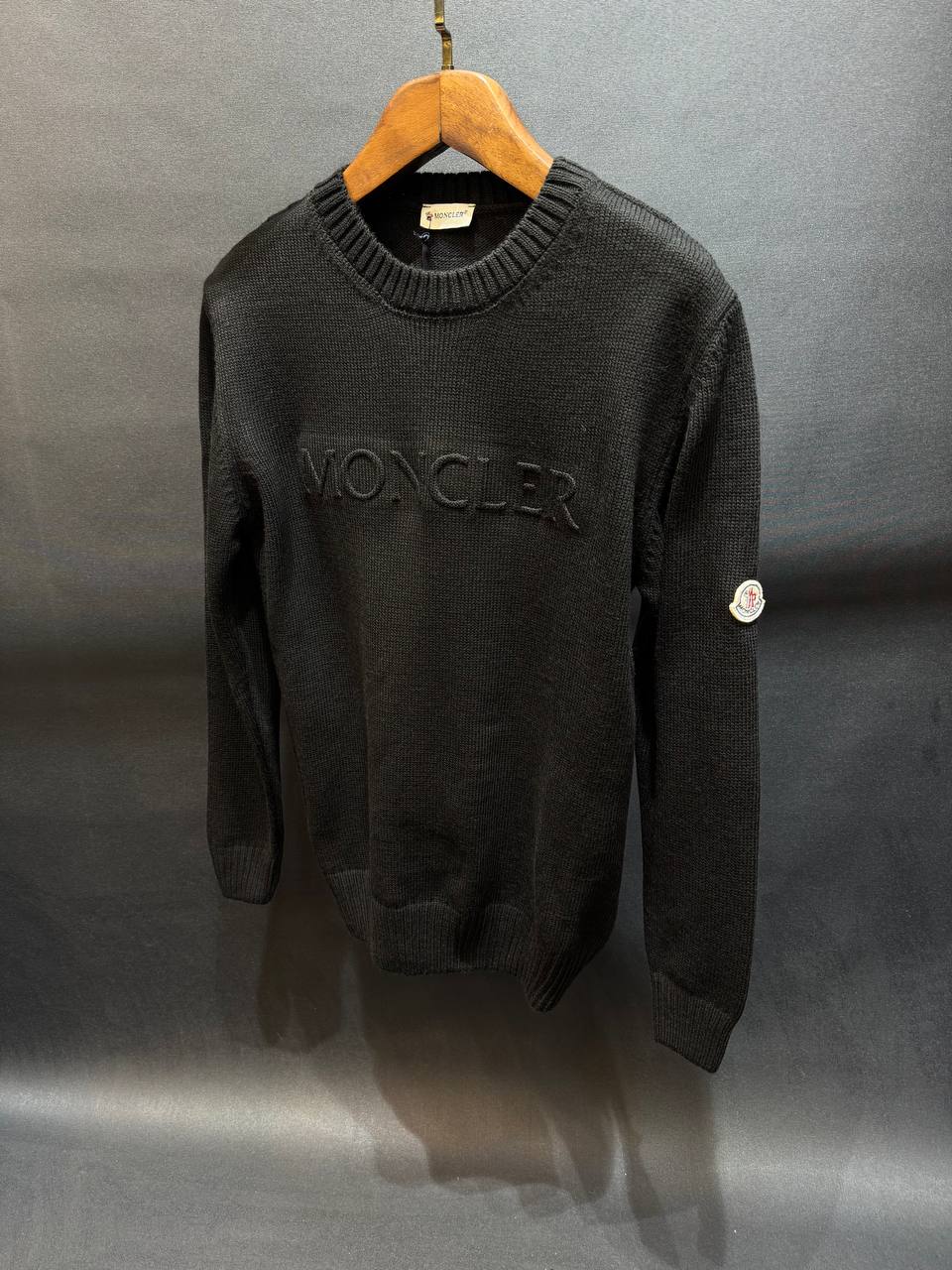 M Luxury Embossed Knitwear - Black