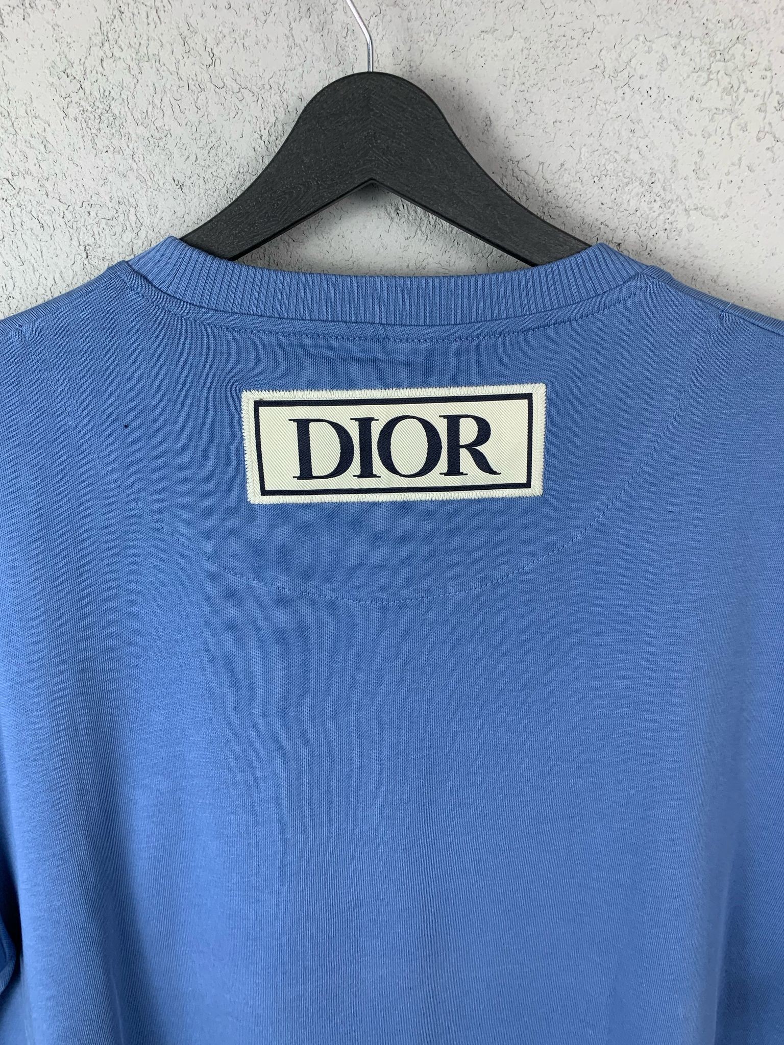 CD Luxury Blue T-shirt with Pocket Detail