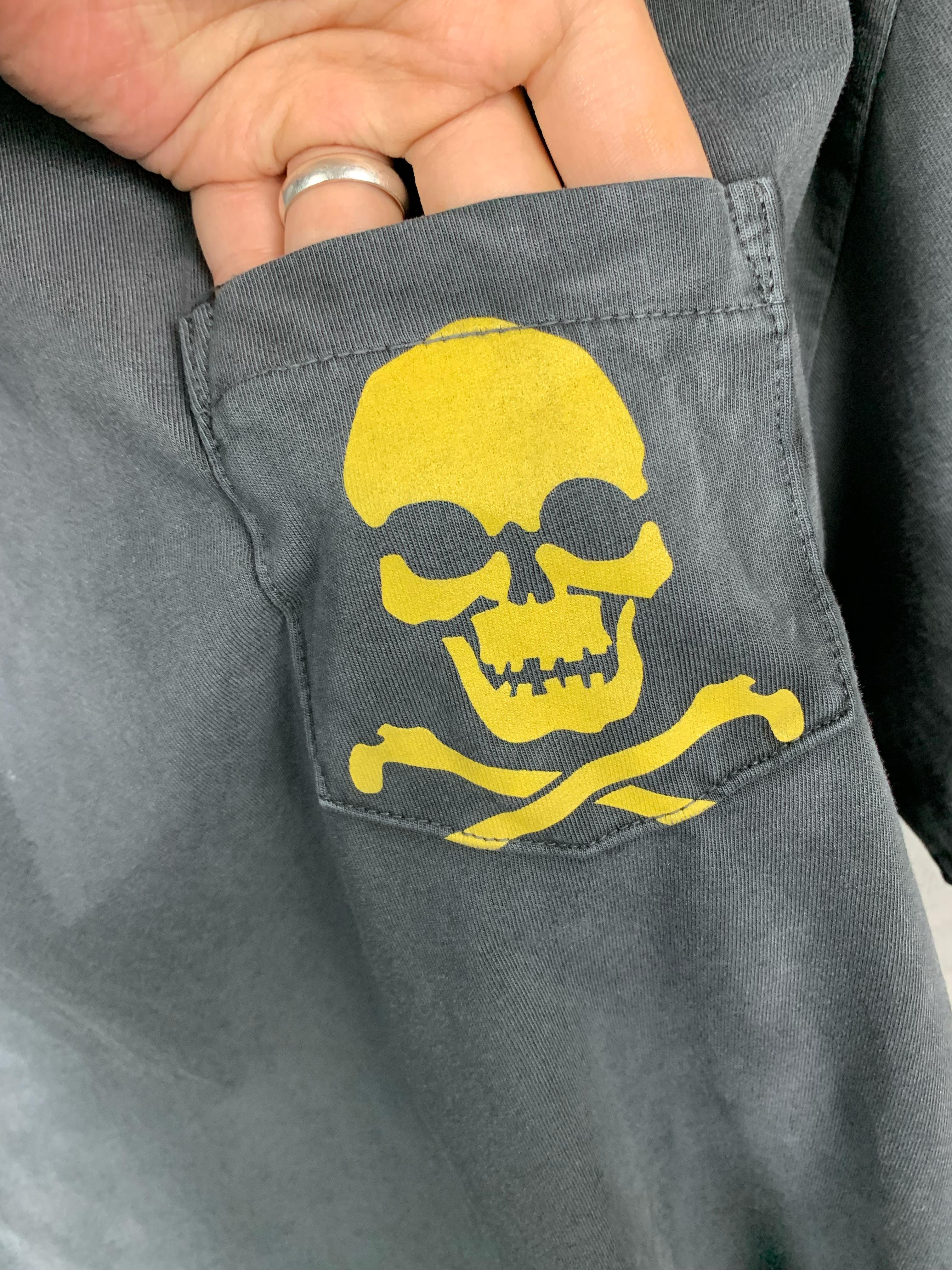 GD Luxury Skull Design Gray T-shirt