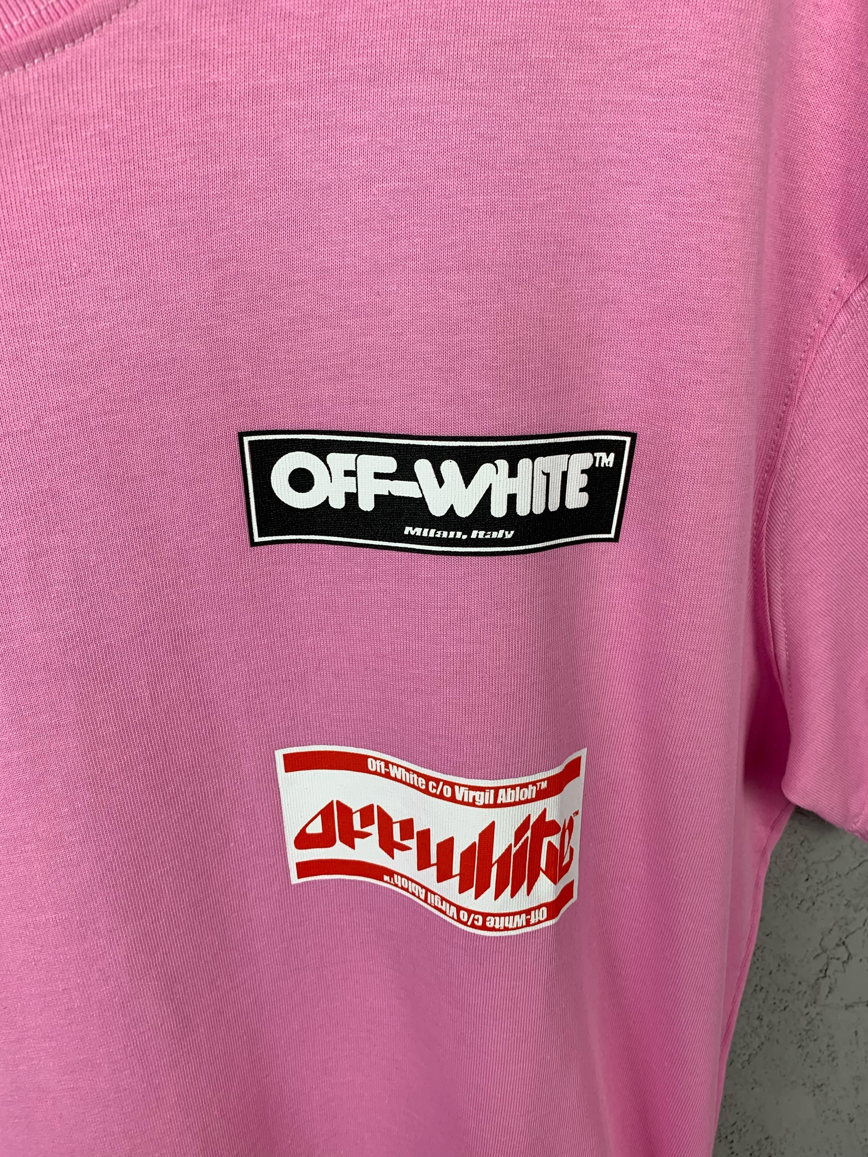 O-W Luxury Printed Pink T-shirt
