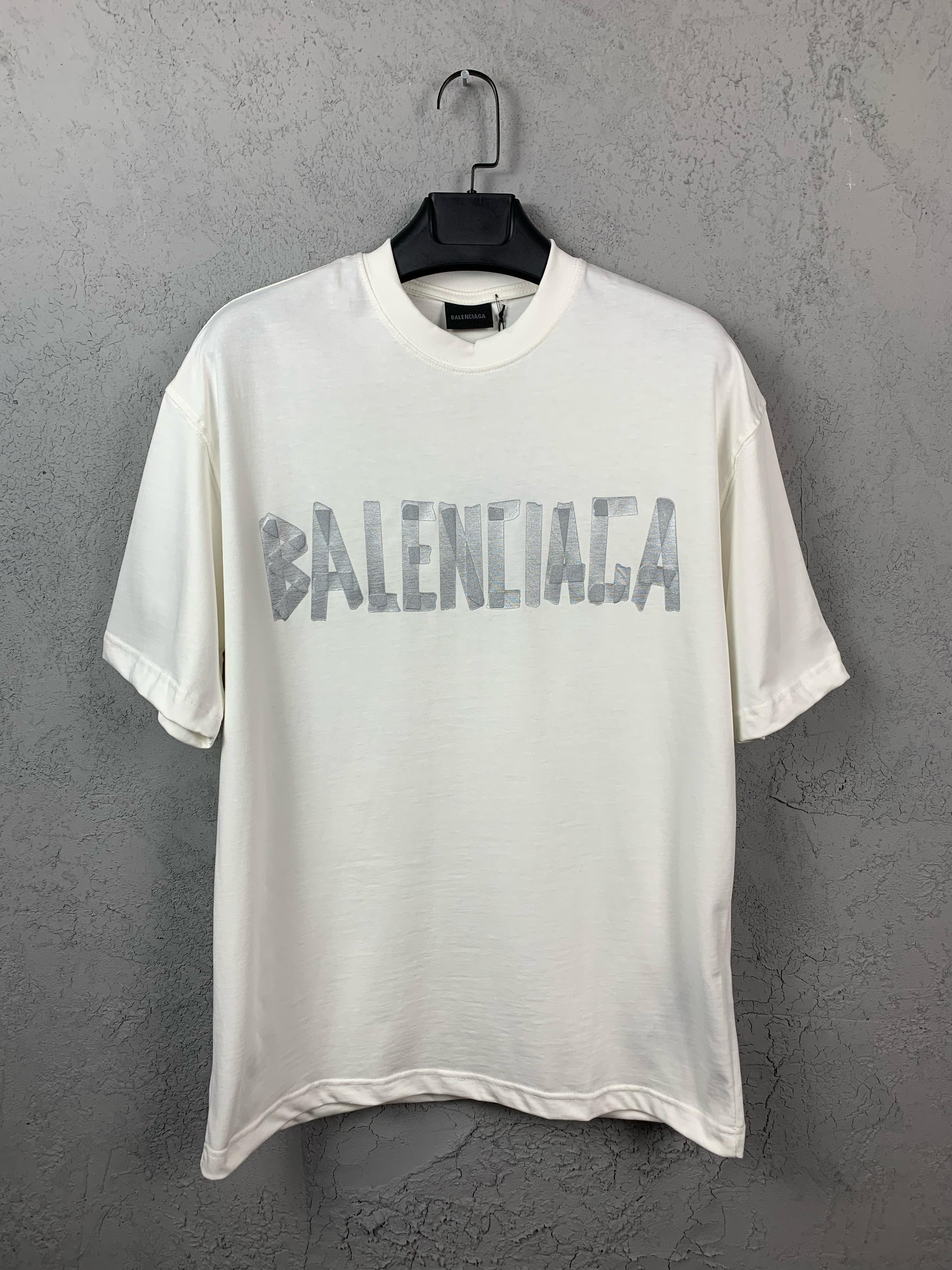BB Tape Look Printed T-shirt - White