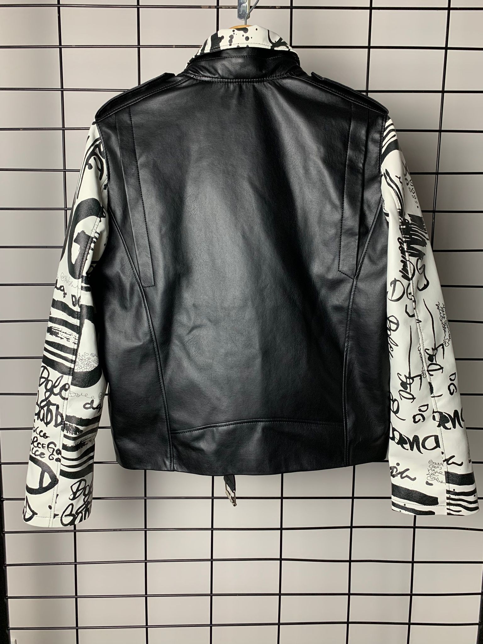 DG New Season Luxury Leather Black Jacket