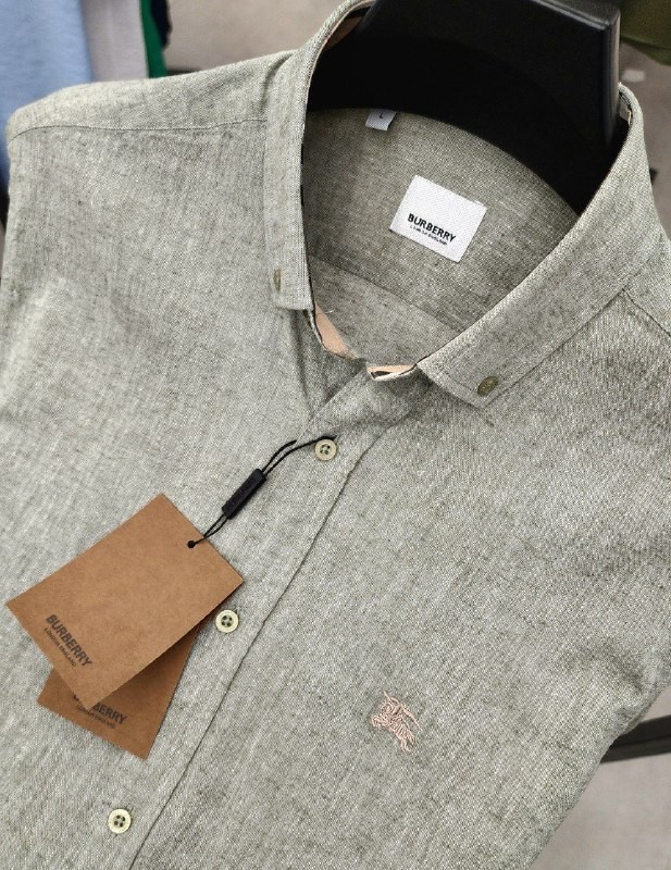 BR New Season Green&Pink Cotton Classic Shirt