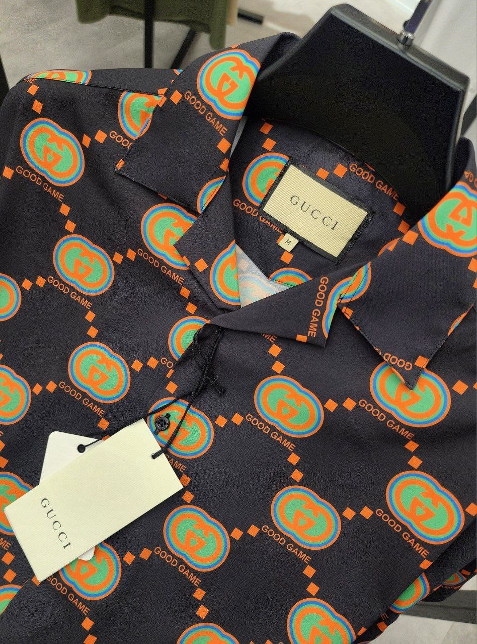 GG New Season Good Game  Logo Design Black Cotton Shirts