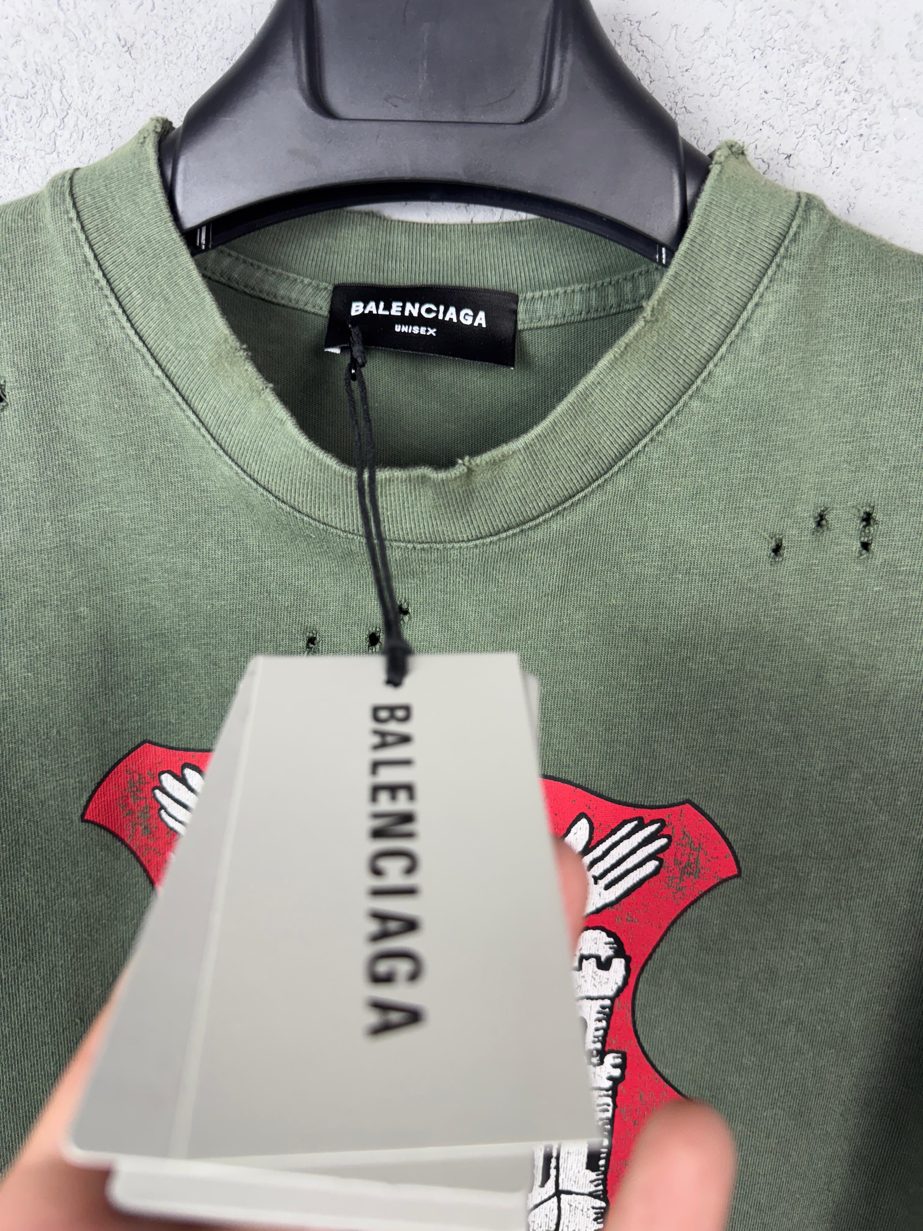 BB Luxury Special Design Grey & Blue & Green T-shirt