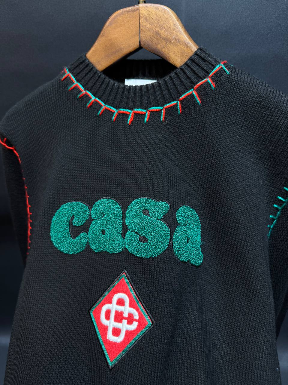 CB Luxury Punch Logo Printed Knitwear